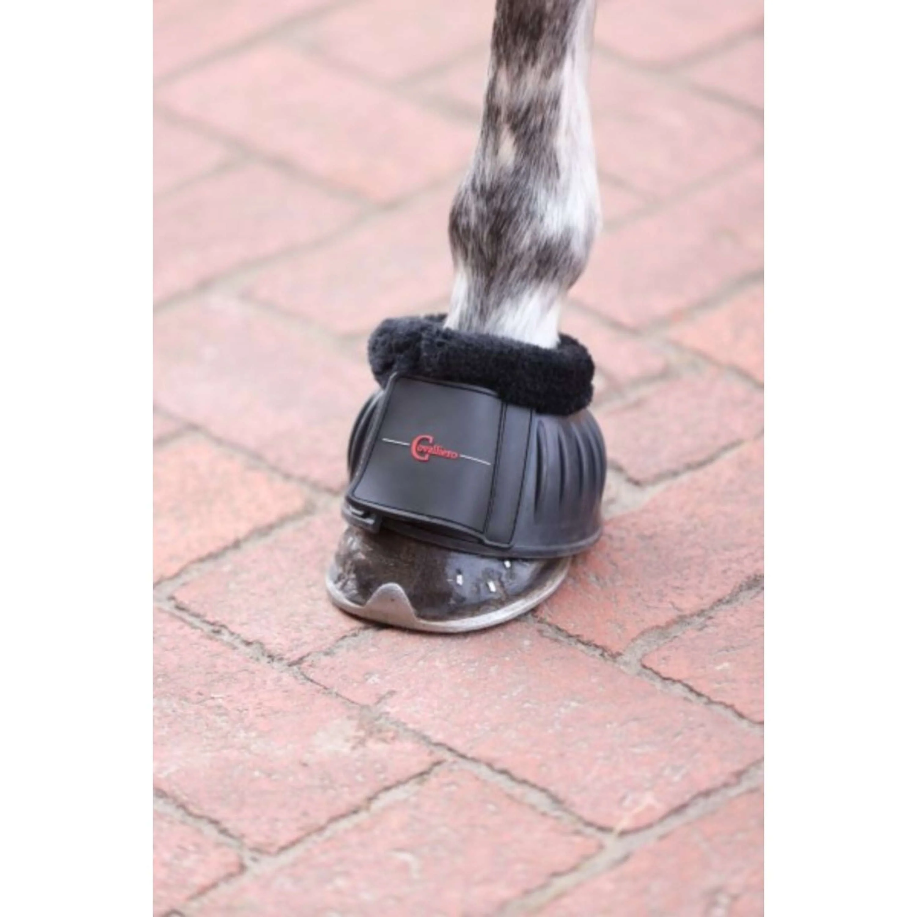 Covalliero Cloches d'Obstacles Rubber met Fleecerand Noir - Image 2