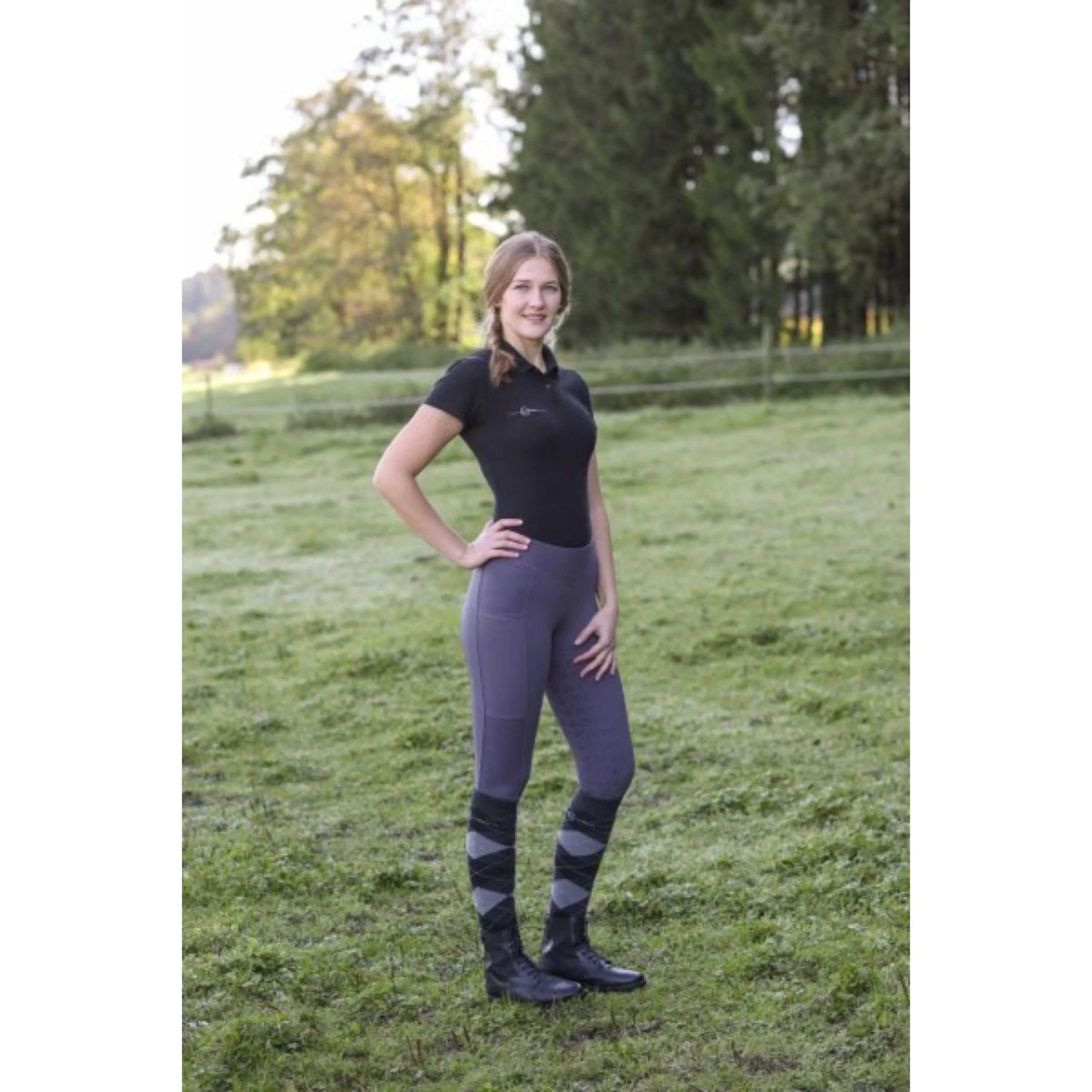 Covalliero Legging d'Équitation ClassicStar Graphite - Image 9