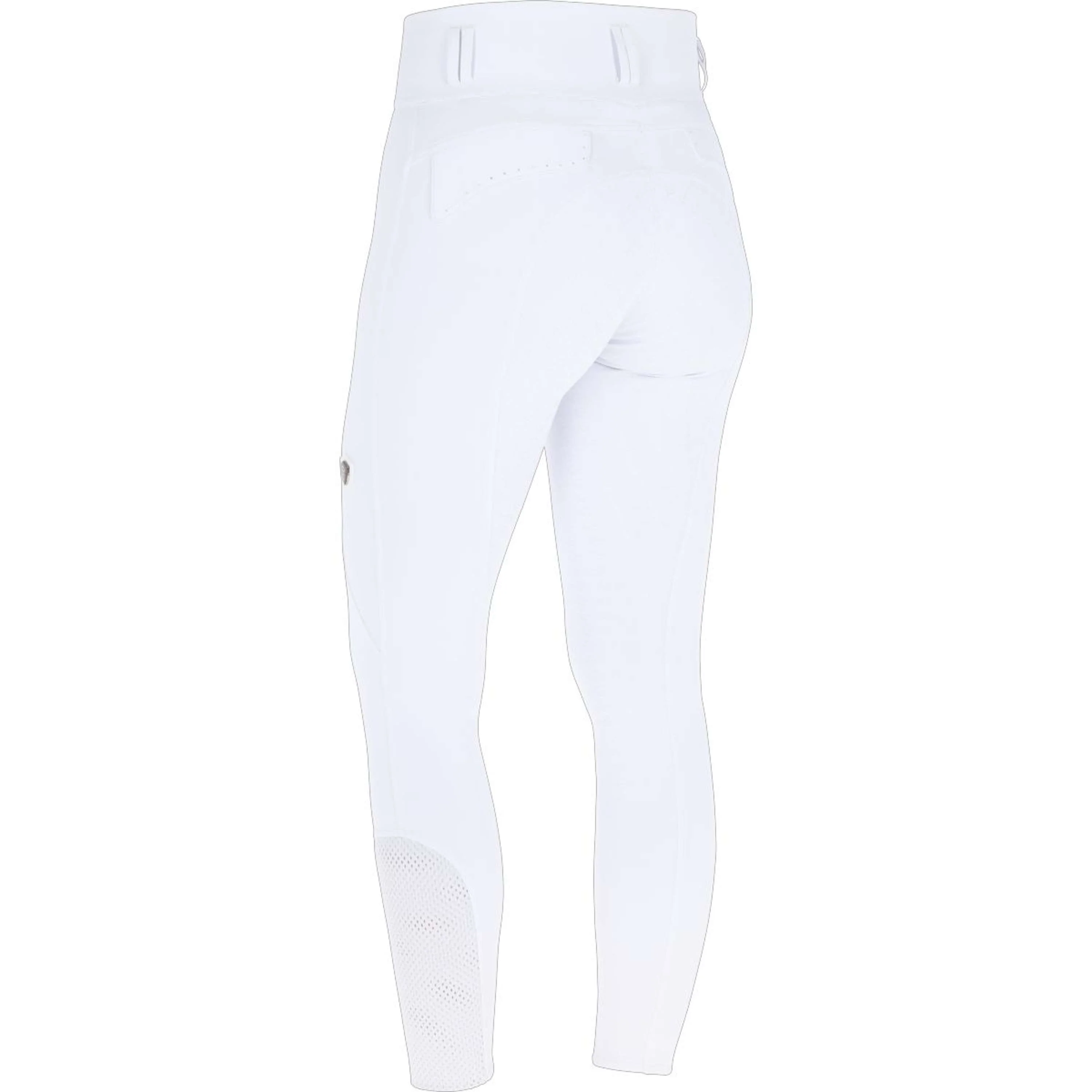 Covalliero Pantalon d'Équitation SS26 Femme Full Grip Blanc - Image 2