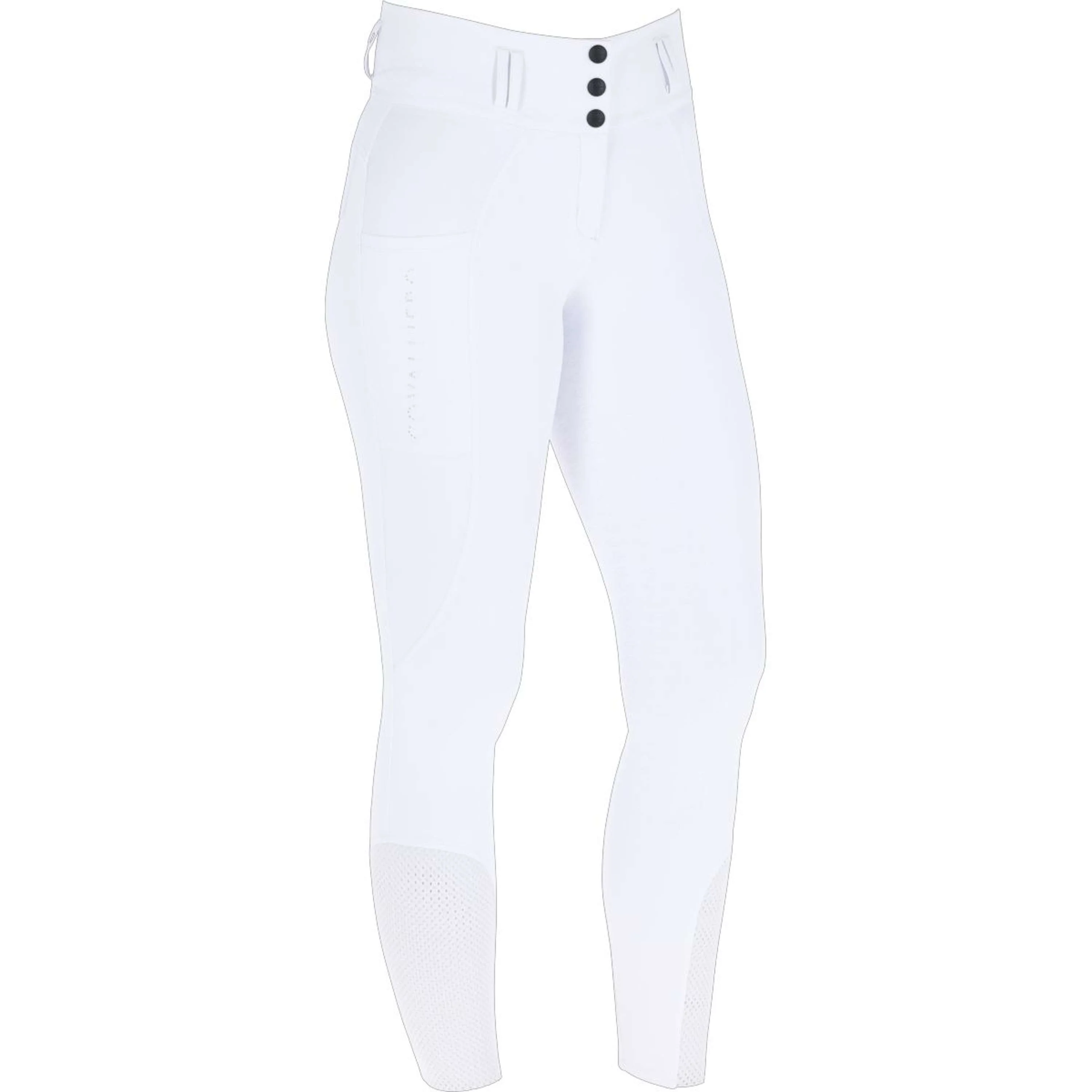 Covalliero Pantalon d'Équitation SS26 Femme Full Grip Blanc - Image 3