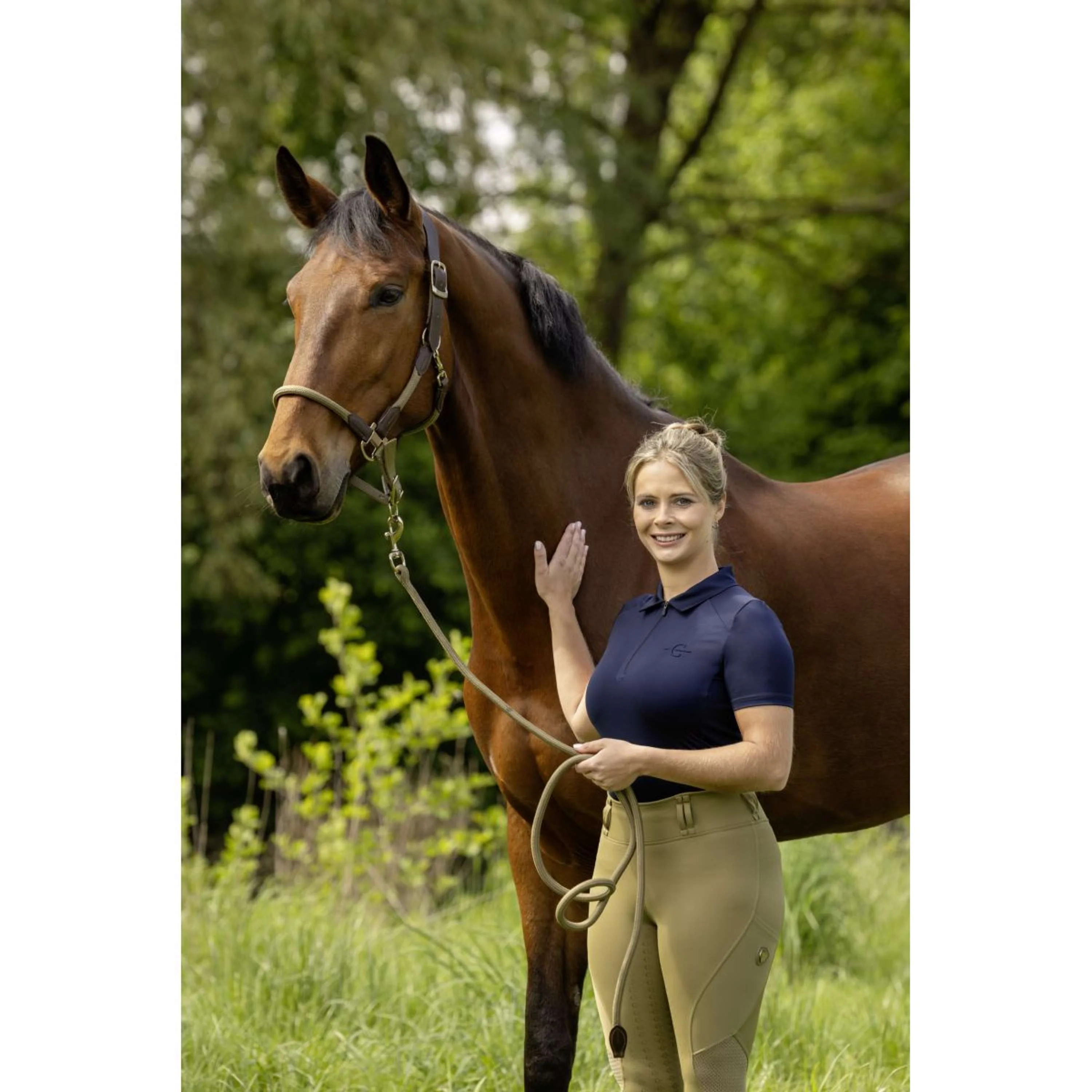 Covalliero Polo SS26 Femme Foncé Marine - Image 2