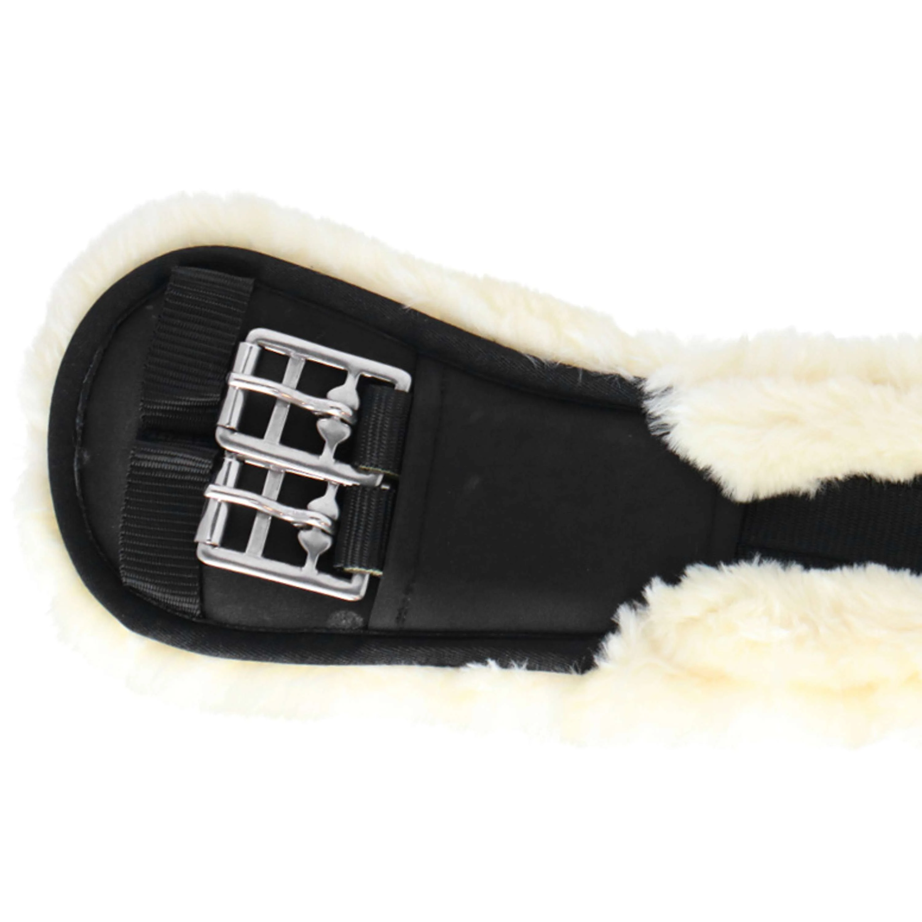 Covalliero Sangle Faux Fur Noir - Image 3