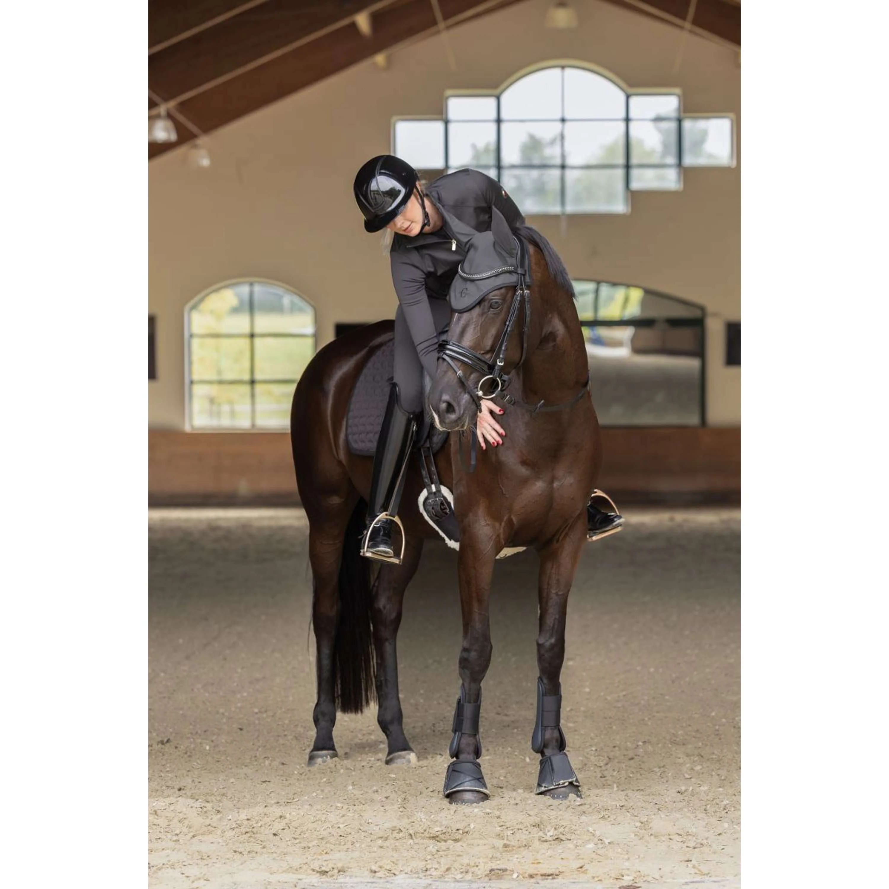 Covalliero Tapis de Selle Anniversary Dressage Graphite - Image 2