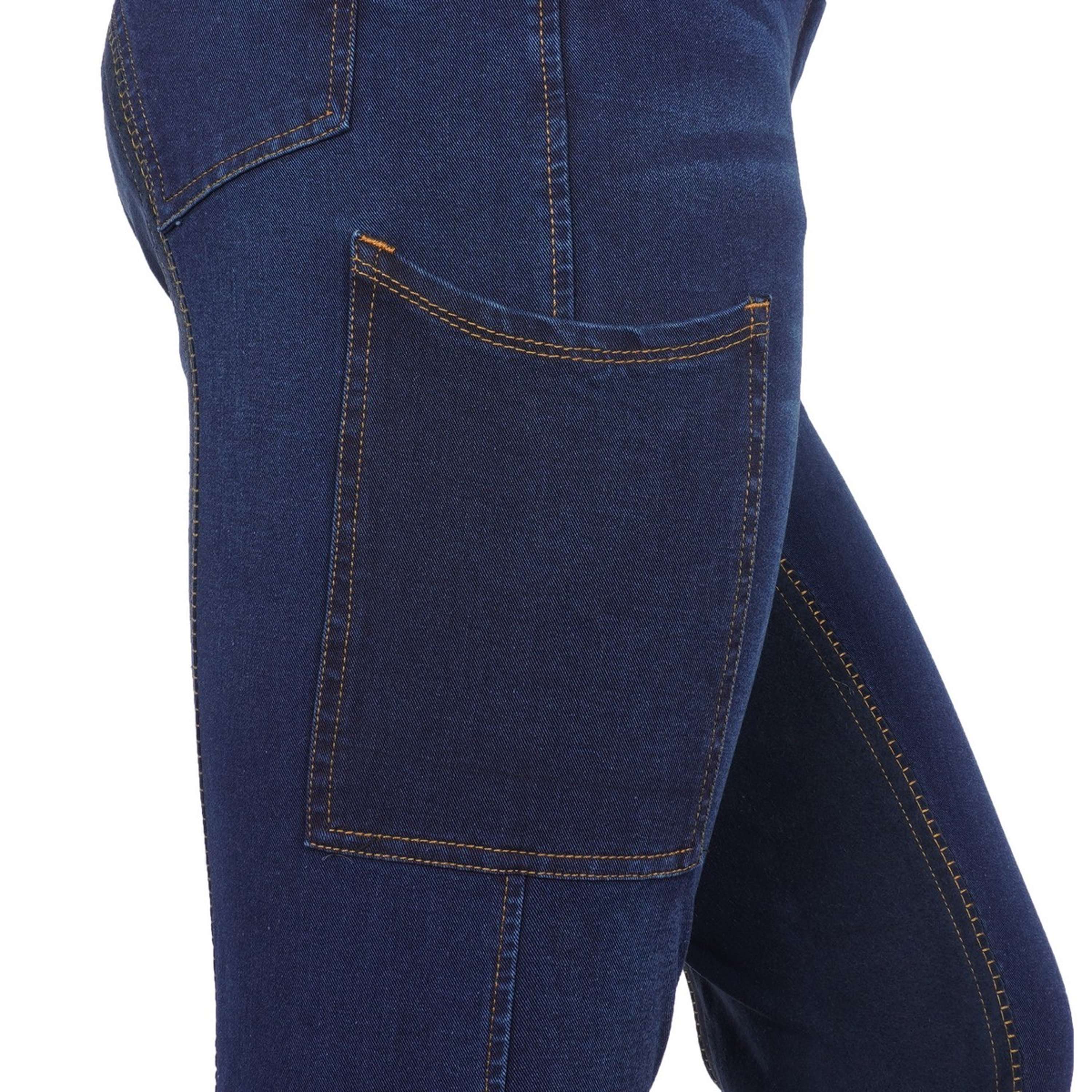 Dublin Pantalon d'Équitation Shona Full Suede Sheet Blue Denim/Navy - Image 9