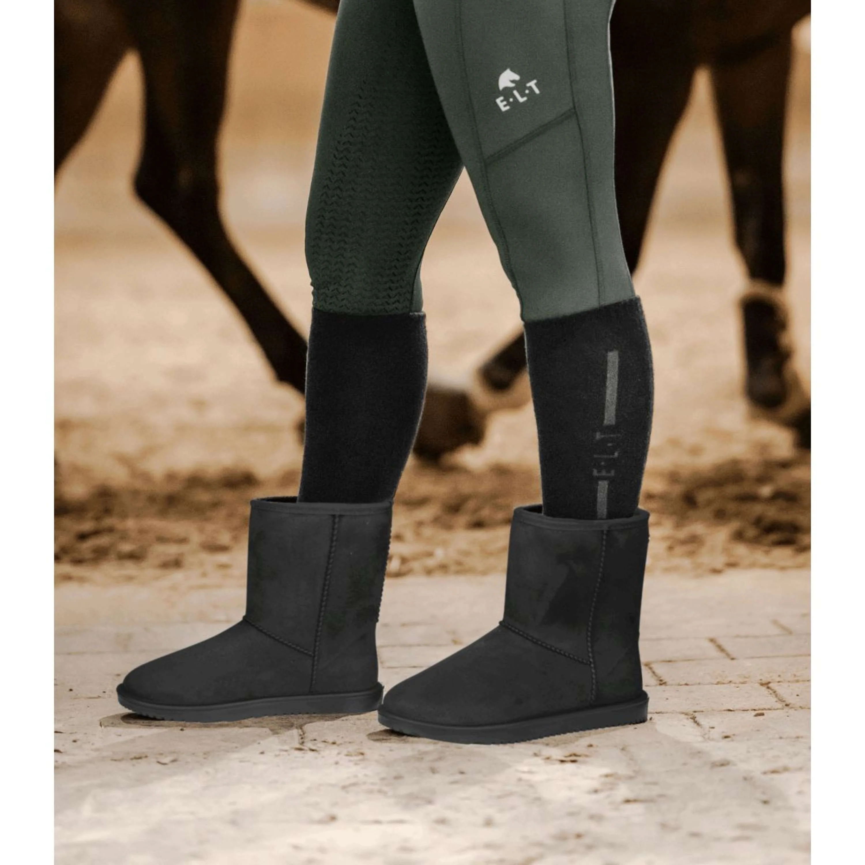 ELT Bottes Velours Noir - Image 2