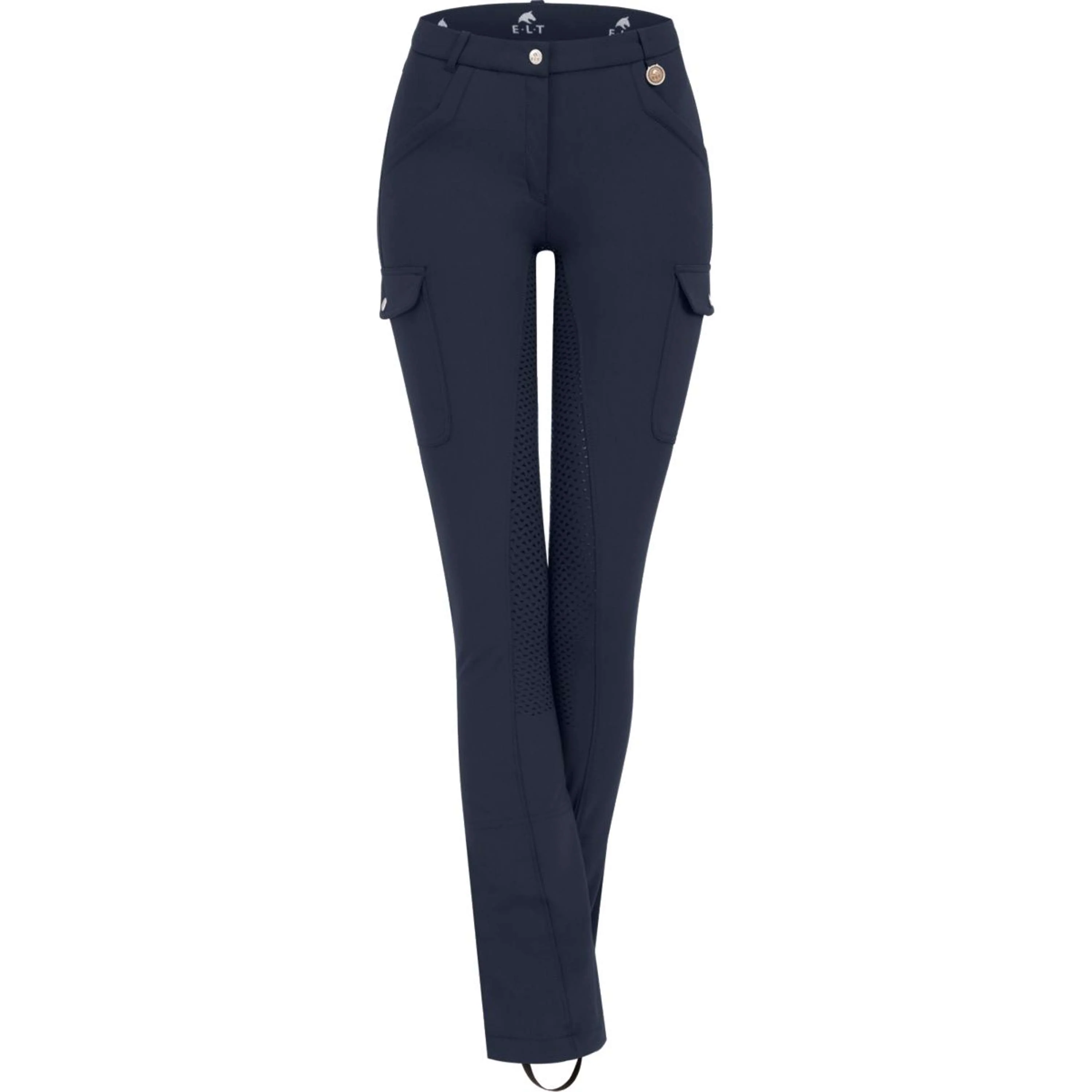 ELT Pantalon d'Équitation Jodhpur Micro Cargo Silicone Nightblue - Image 2