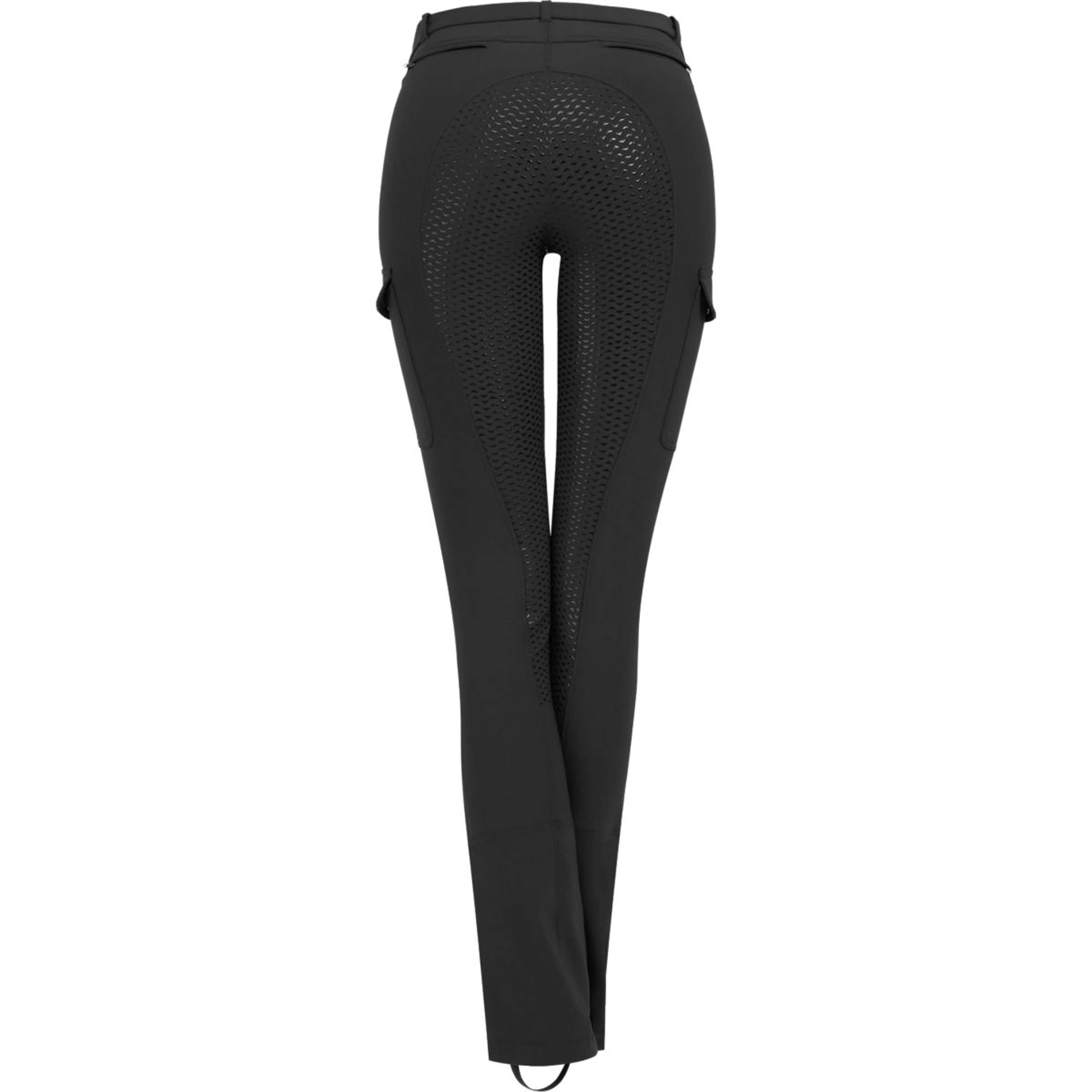 ELT Pantalon d'Équitation Jodhpur Micro Cargo Silicone Noir - Image 3