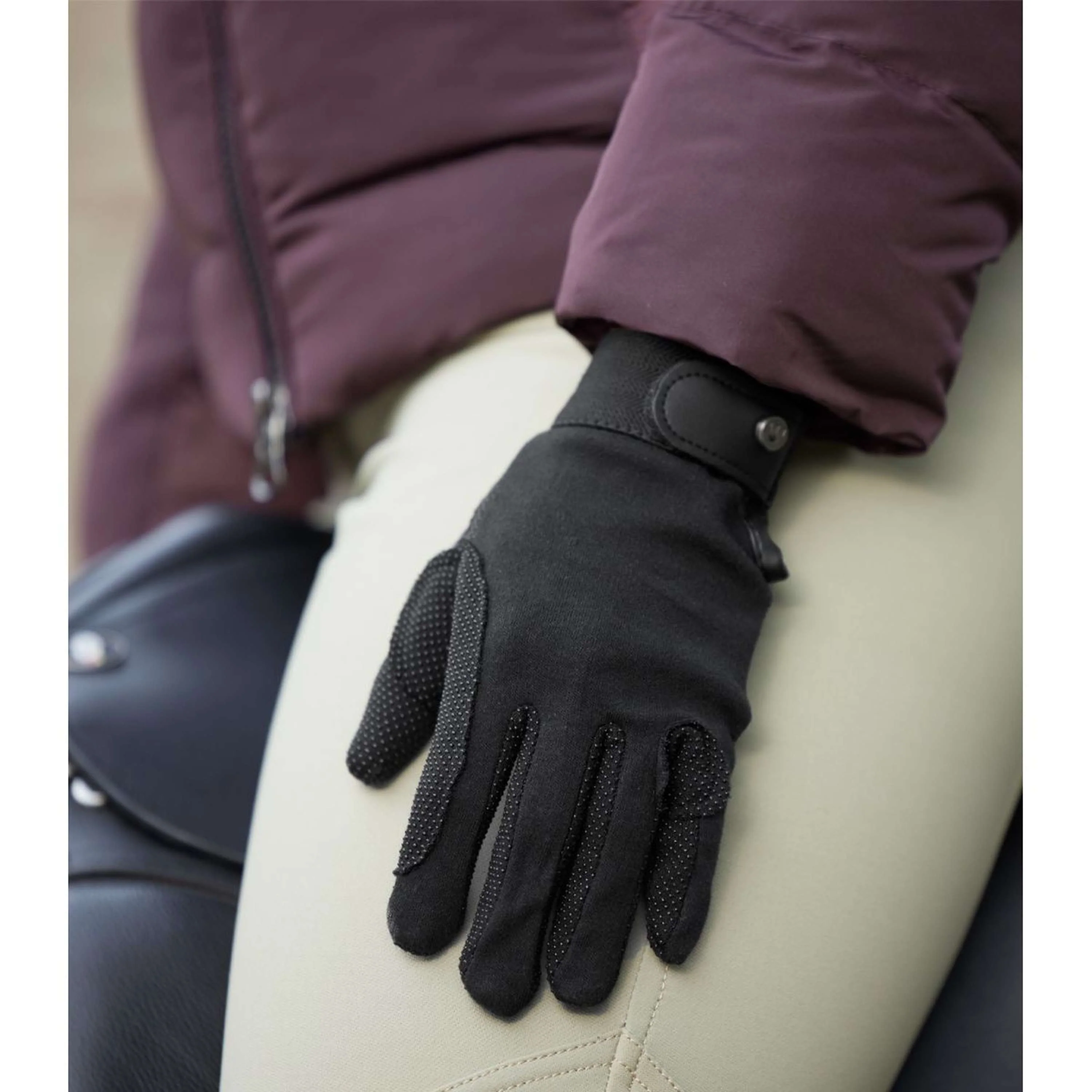 ELT Gants d'Équitation Picot Winter Noir - Image 2