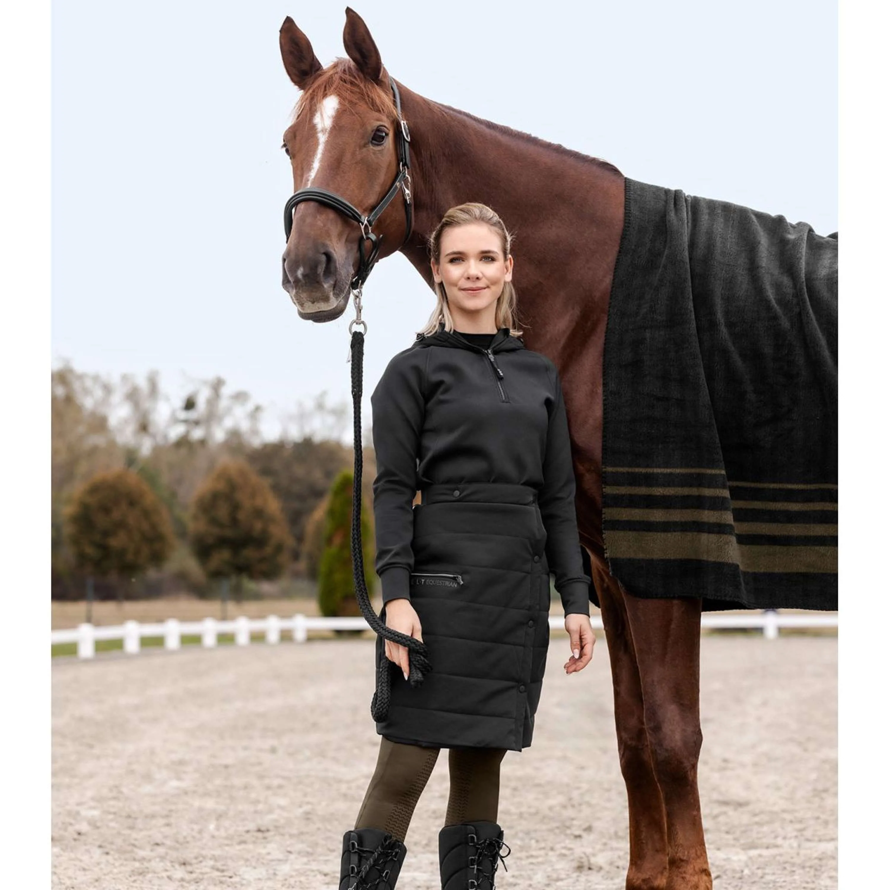 ELT Jupe d'Equitation Rachel Thermal Noir - Image 2