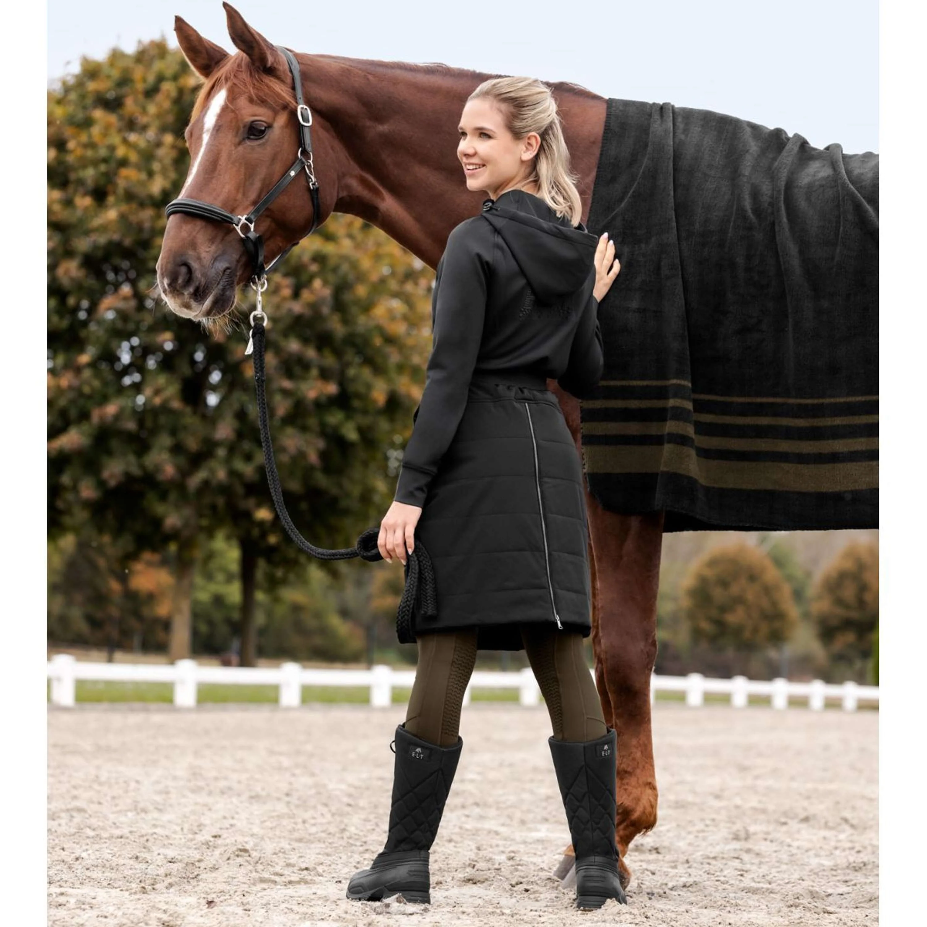 ELT Jupe d'Equitation Rachel Thermal Noir - Image 3