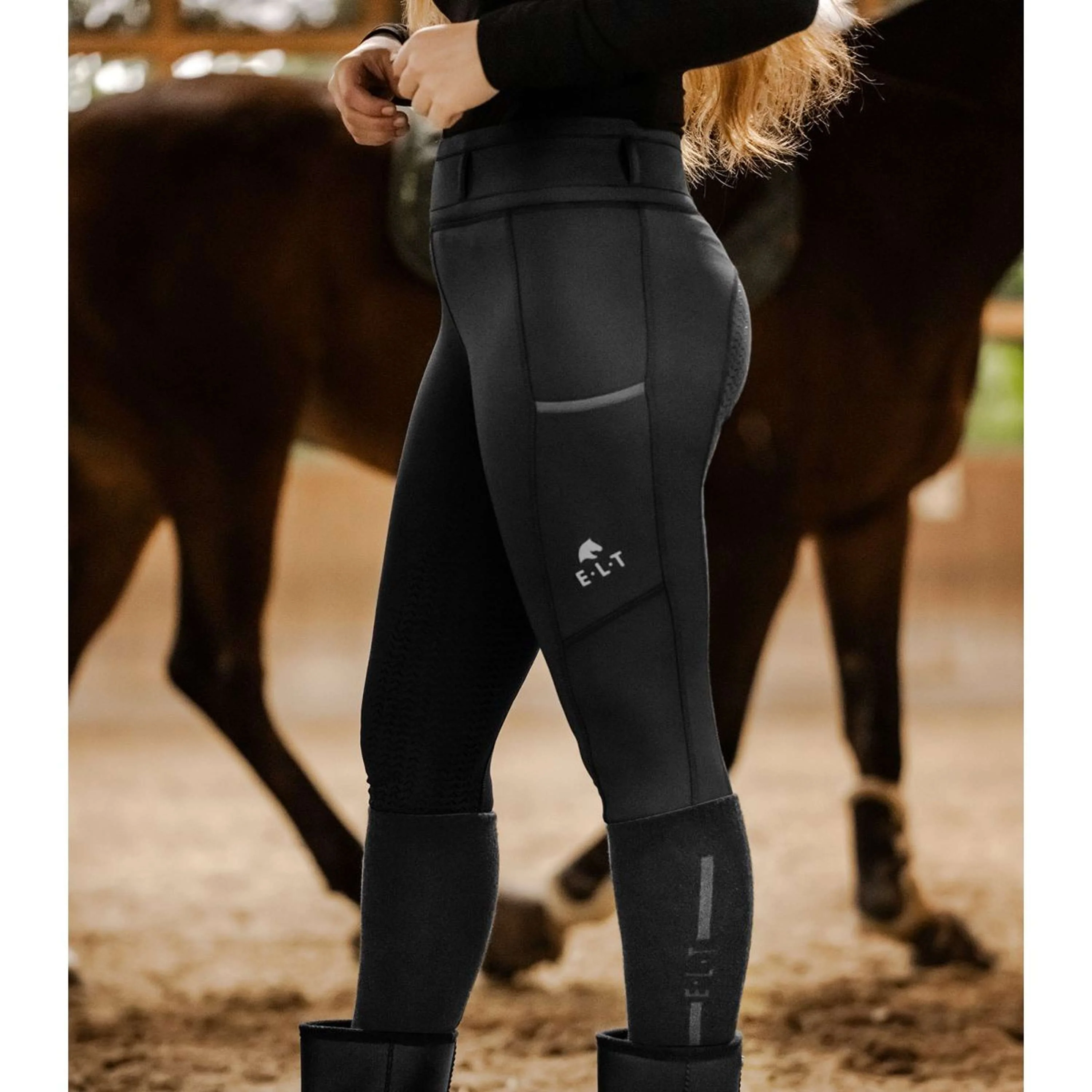 ELT Leggings d'équitation Thermo Ella Noir - Image 4
