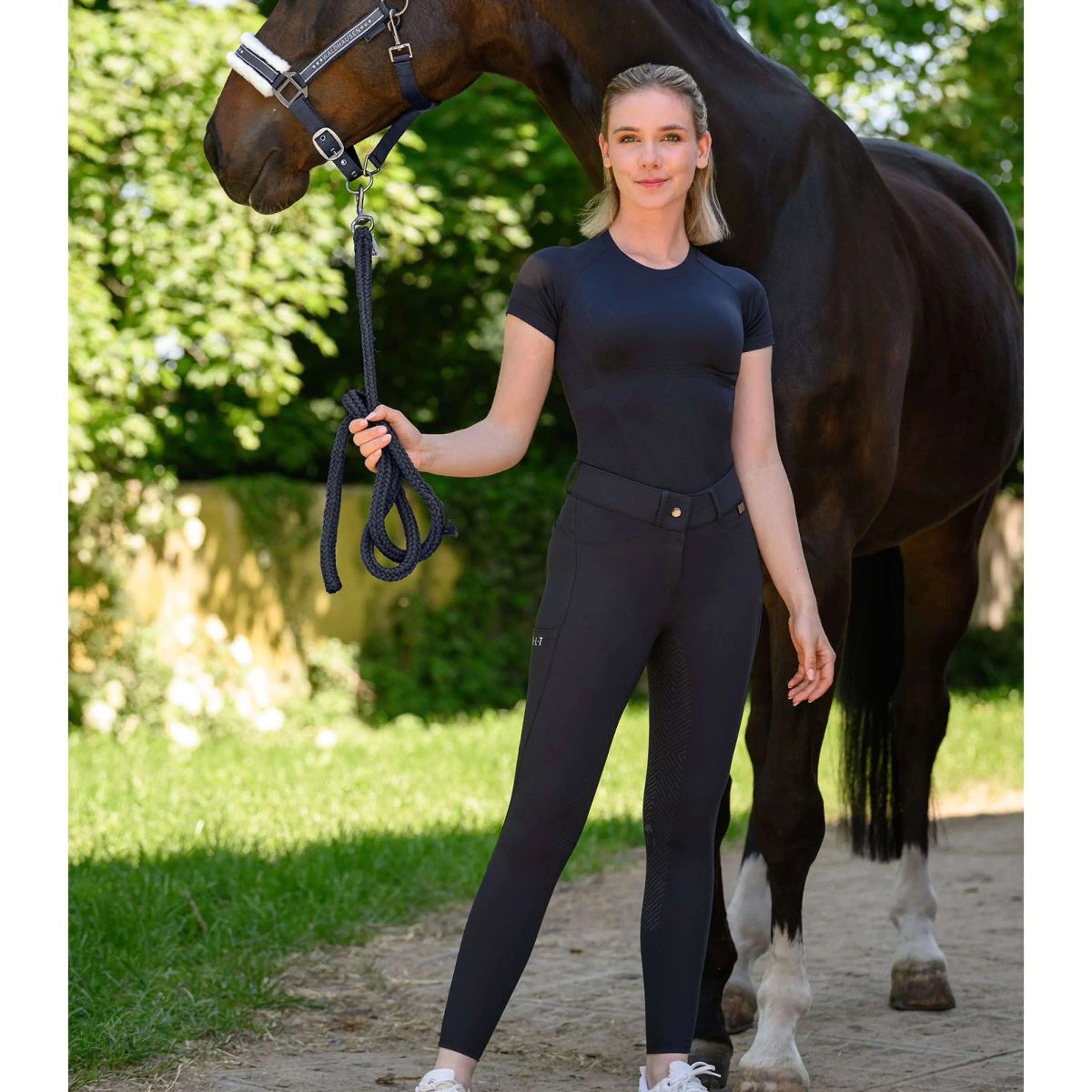ELT Pantalon d'Équitation Comfort Ride silicone Bleu profond - Image 3