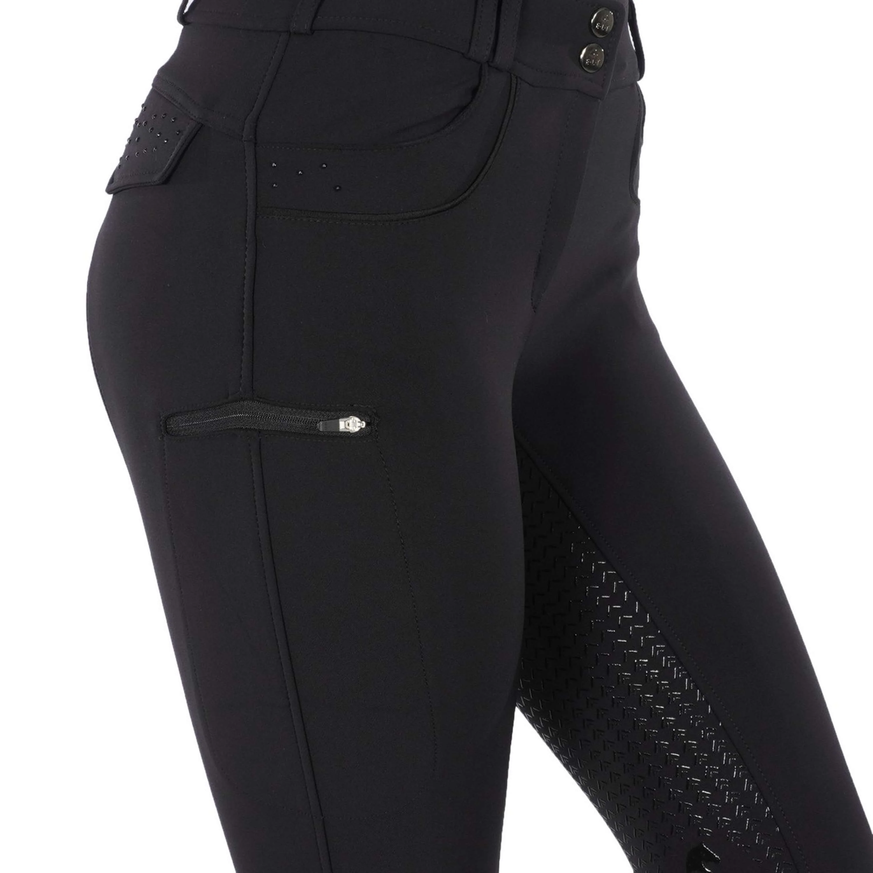 ELT Pantalon d'Équitation Kassandra Taille Haute Noir - Image 8