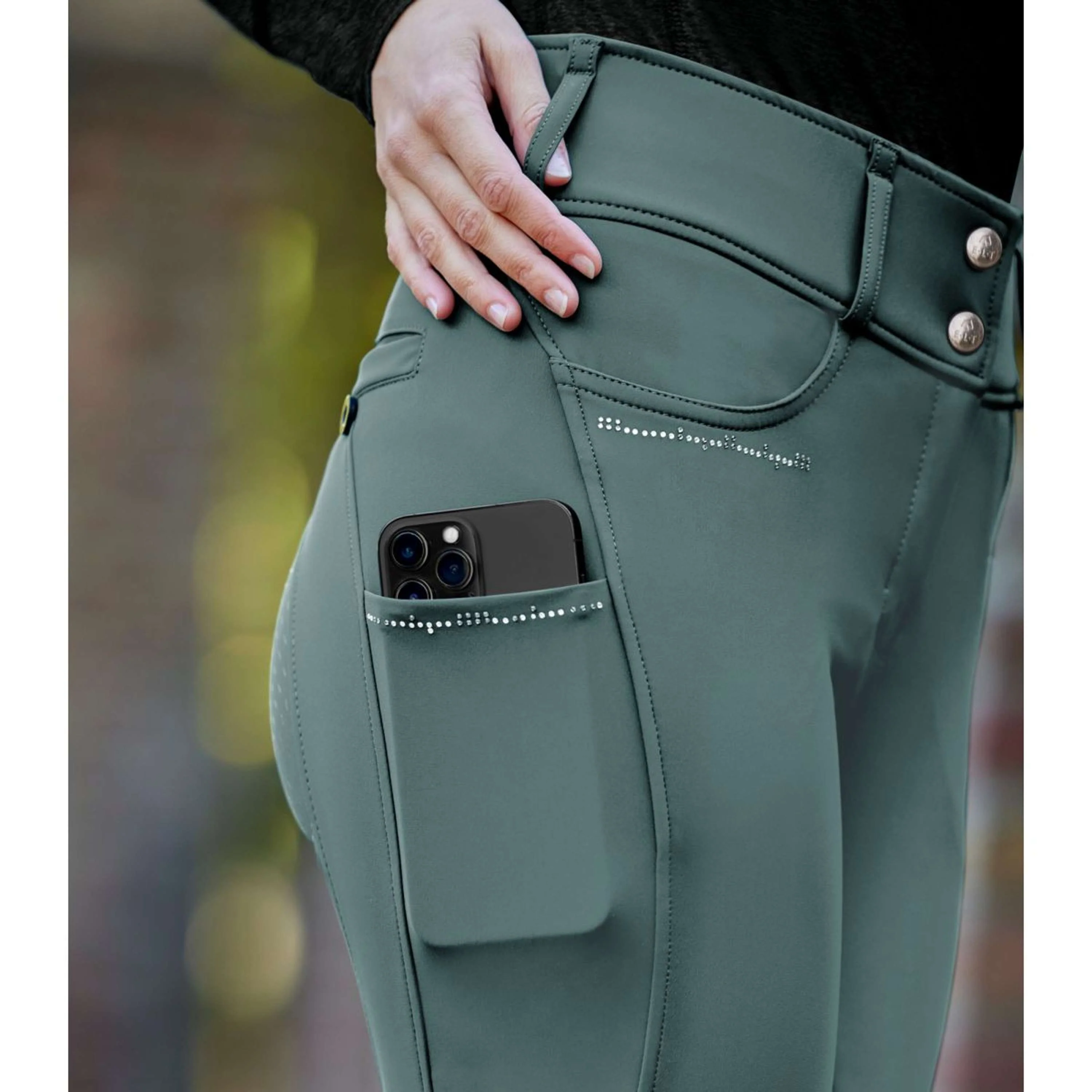 ELT Pantalon d'Équitation Mathilda Glam Highwaist Pine Green - Image 3