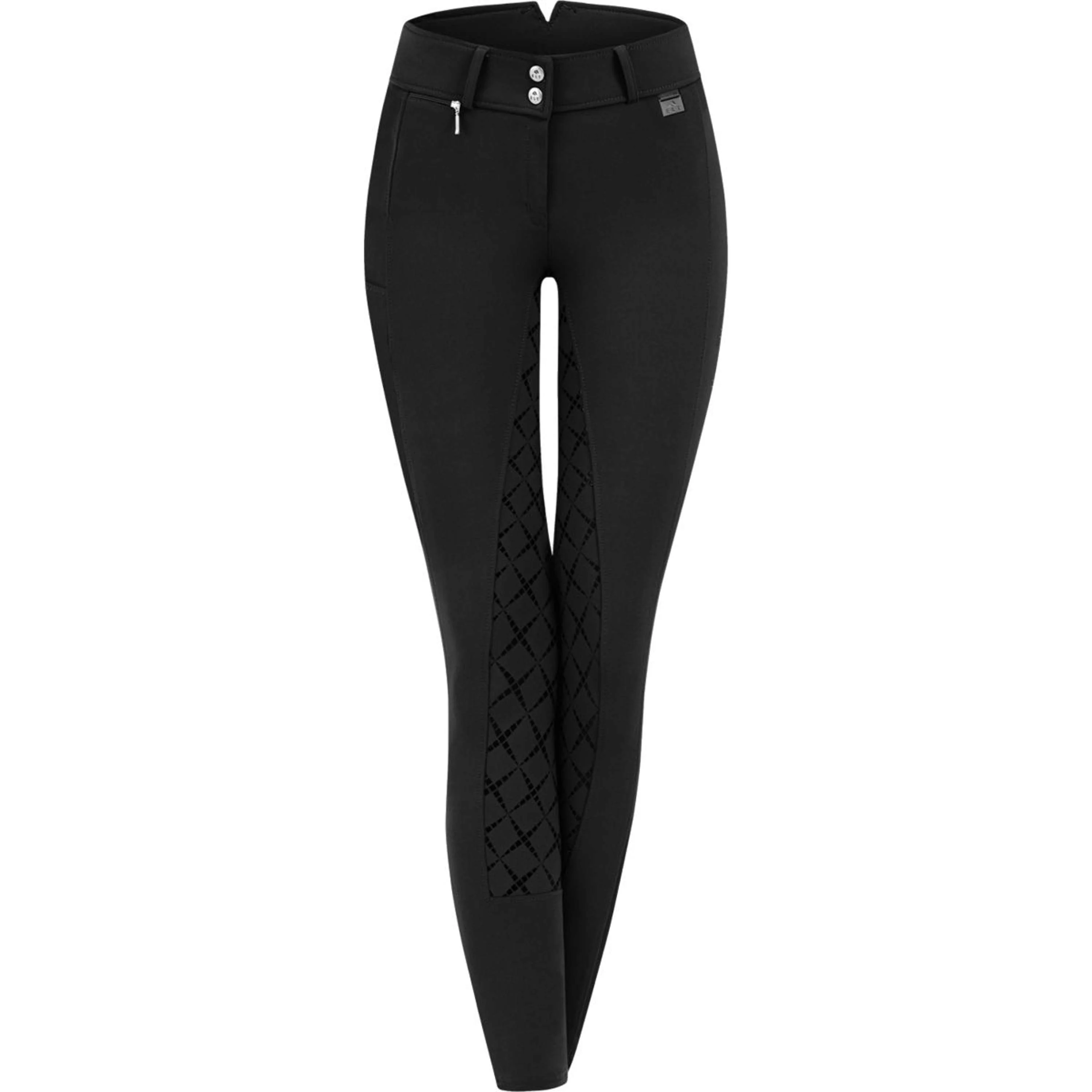 ELT Pantalon d'Équitation Micro Sport High Waist Silicone Noir - Image 2