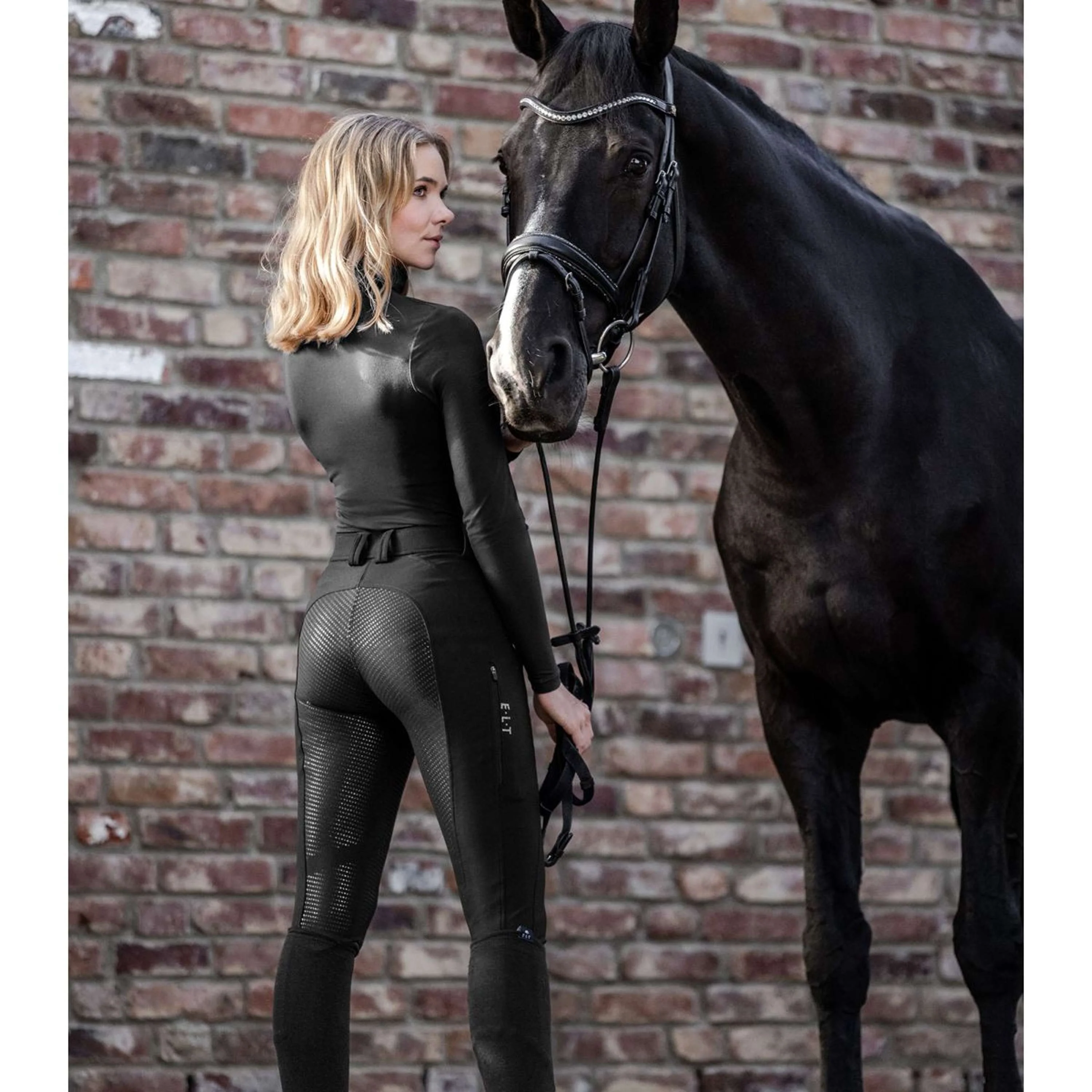 ELT Pantalon d'Équitation Oktavia Silicone Noir - Image 4