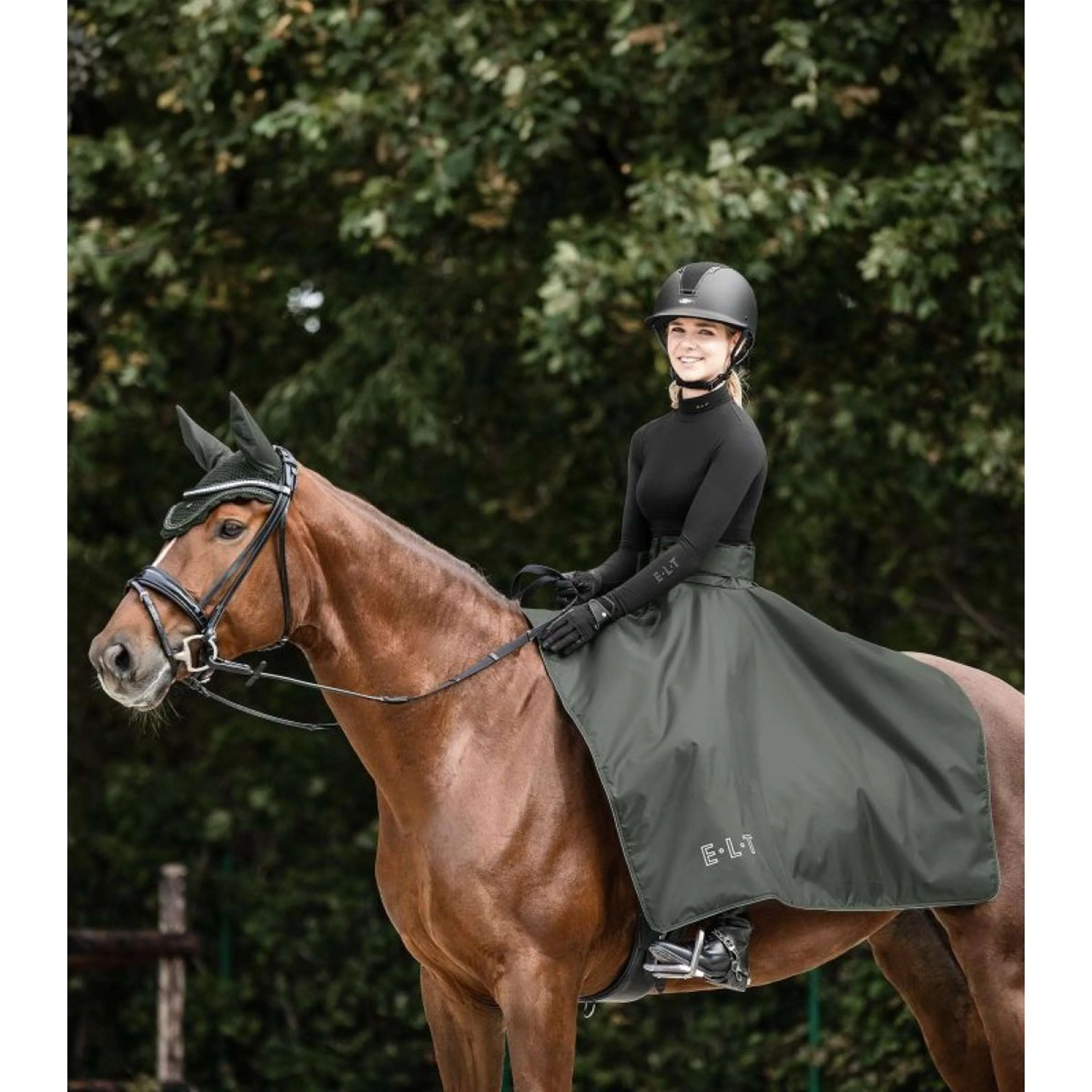 ELT Rijrok Jupe d'Equitation Lotta Olive foncé - Image 4