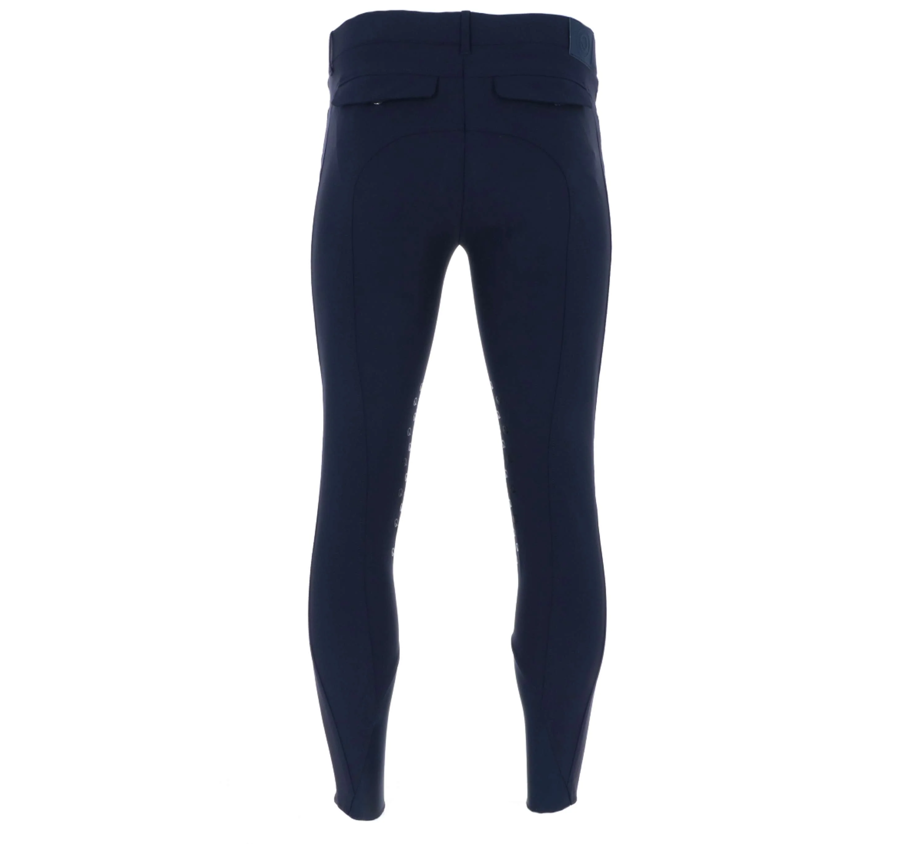 EQODE by Equiline Pantalon d'Équitation Davis Hommes Prise de Genou Bleu - Image 3