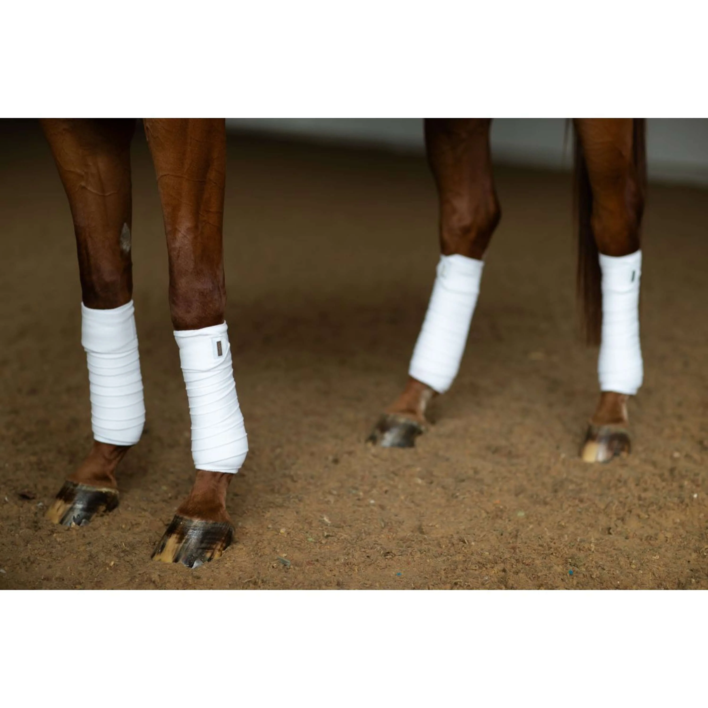 Equestrian Stockholm Bandages White Silver - Image 3
