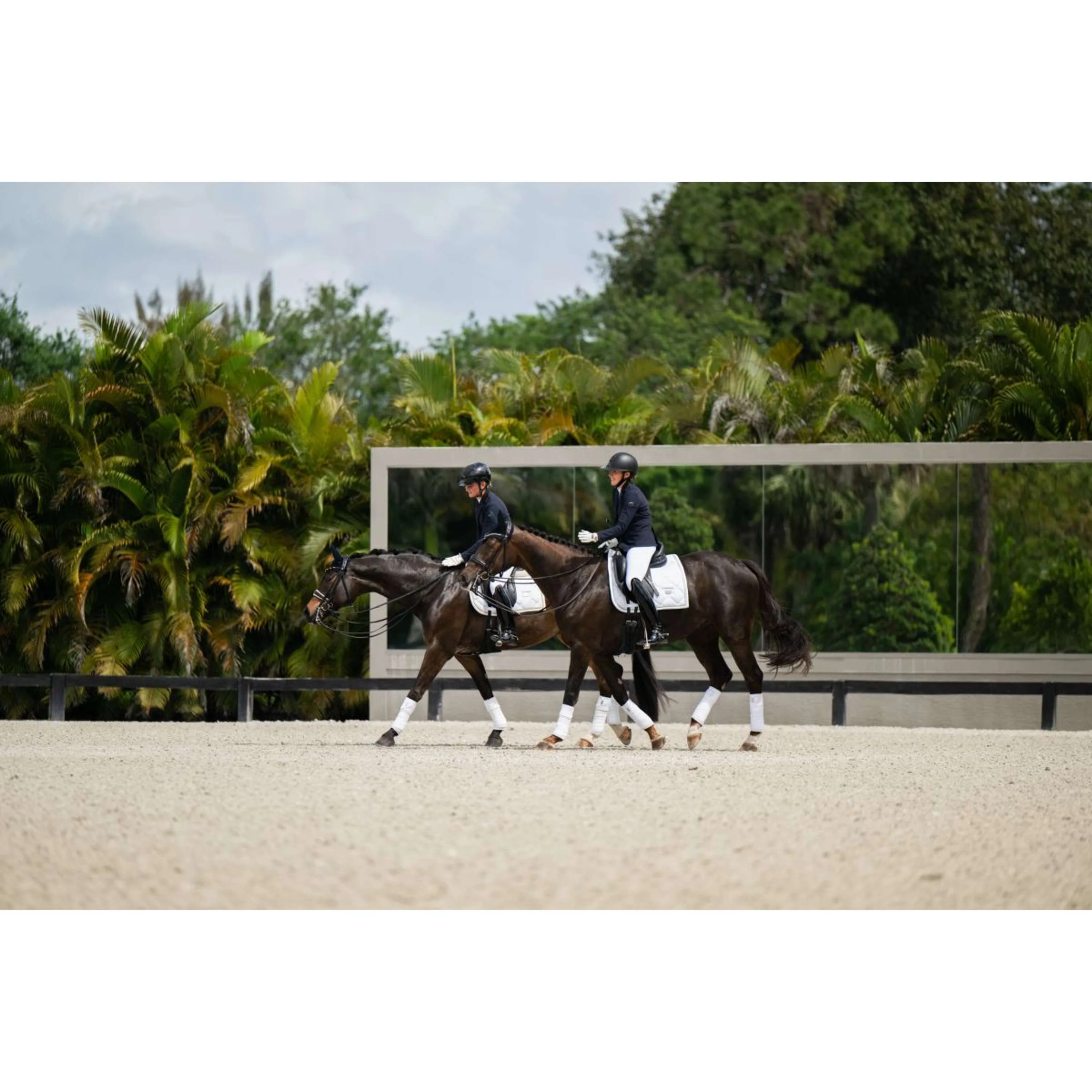 Equestrian Stockholm Bandages White Silver - Image 4