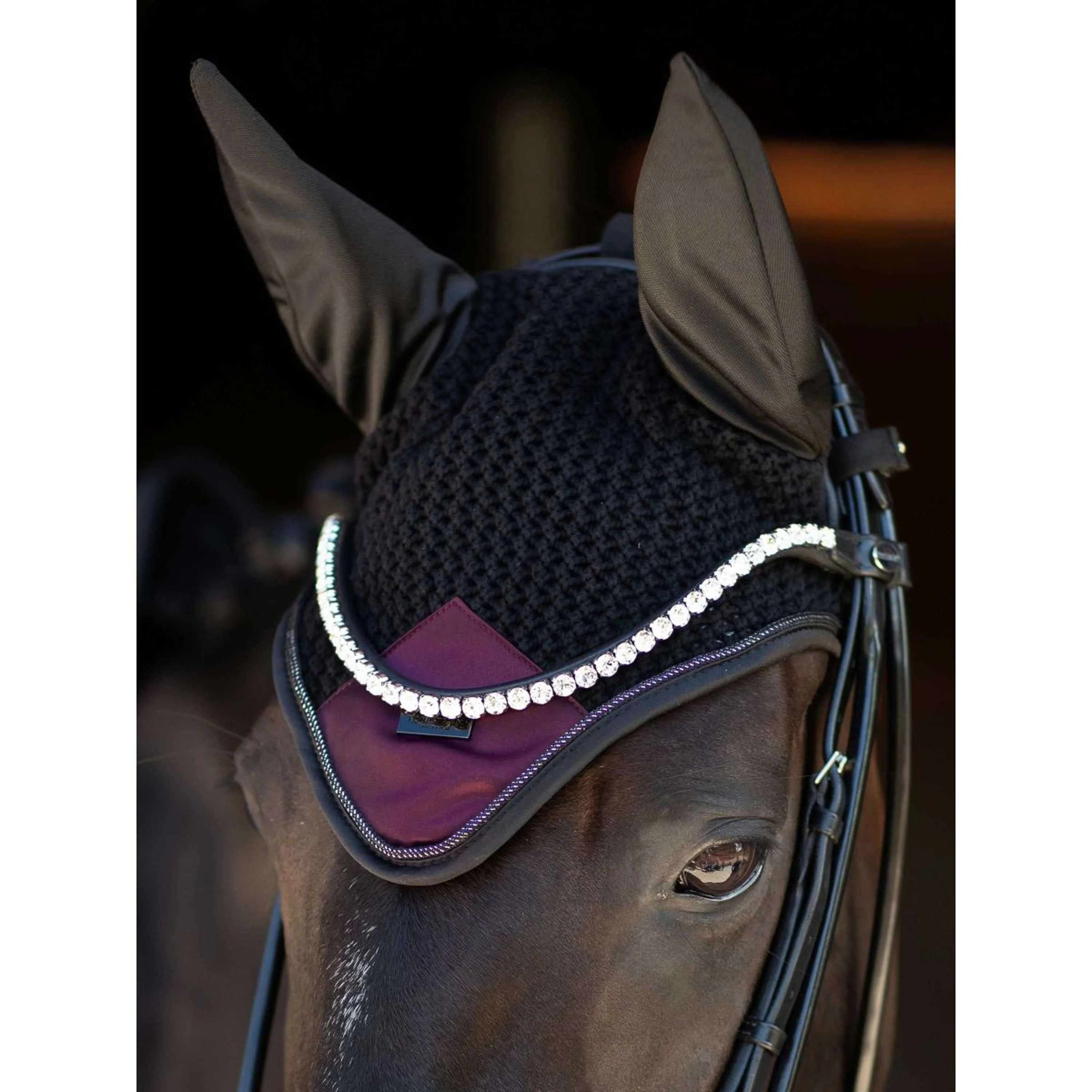 Equestrian Stockholm Bonnet Anti-Mouches Modern Purple Night - Image 2