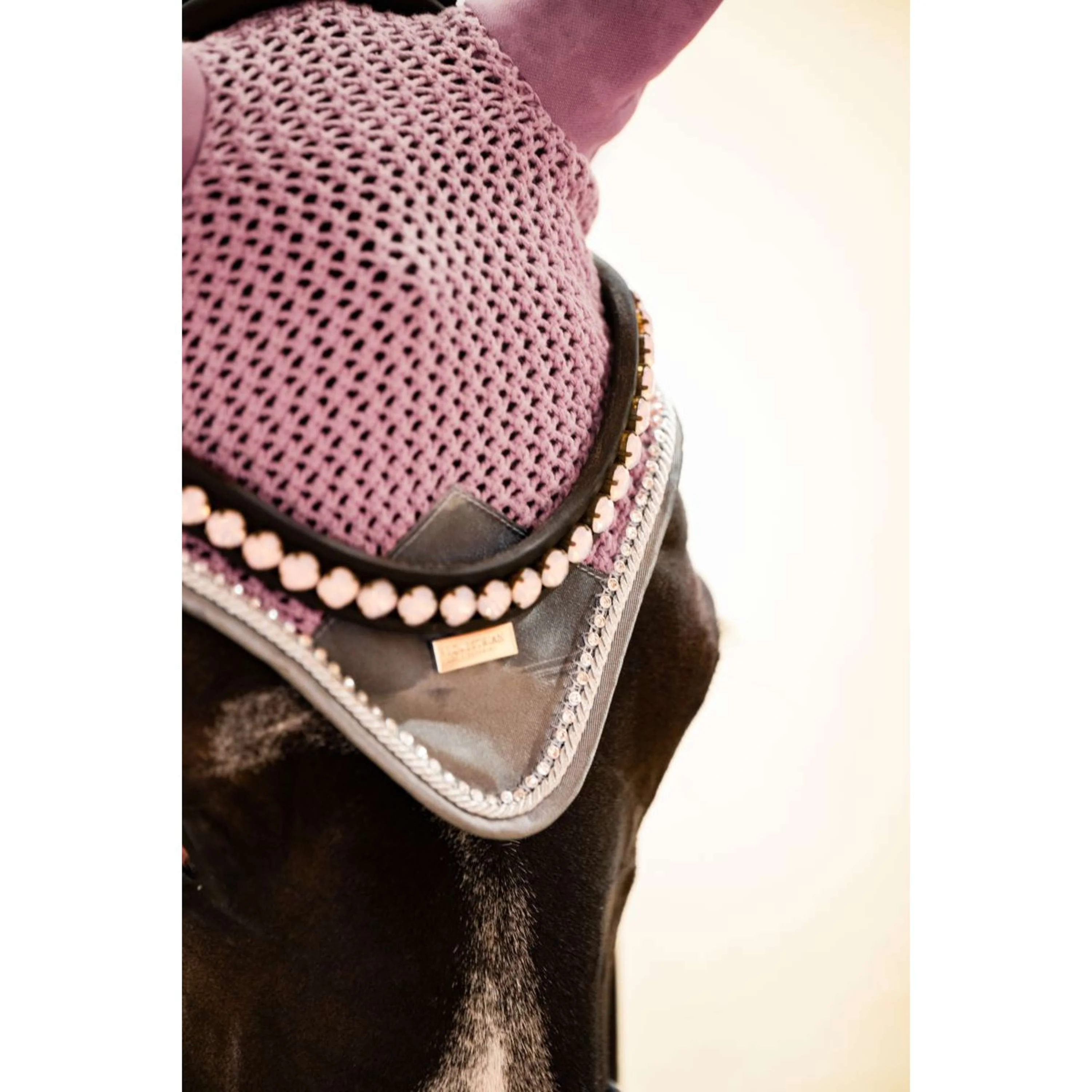 Equestrian Stockholm Bonnet Anti-Mouches Rose - Image 4