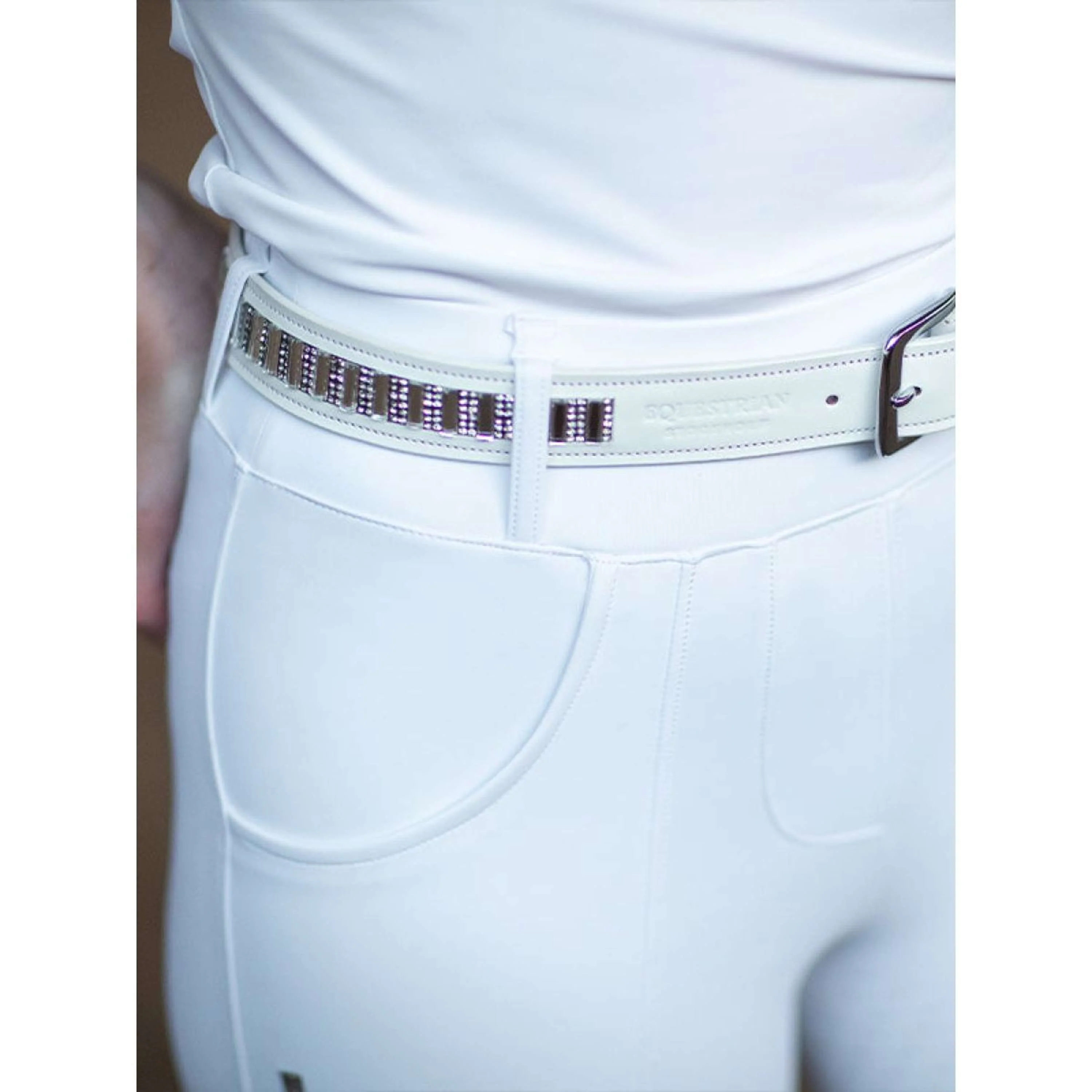 Equestrian Stockholm Ceinture Contest Blanc - Image 2