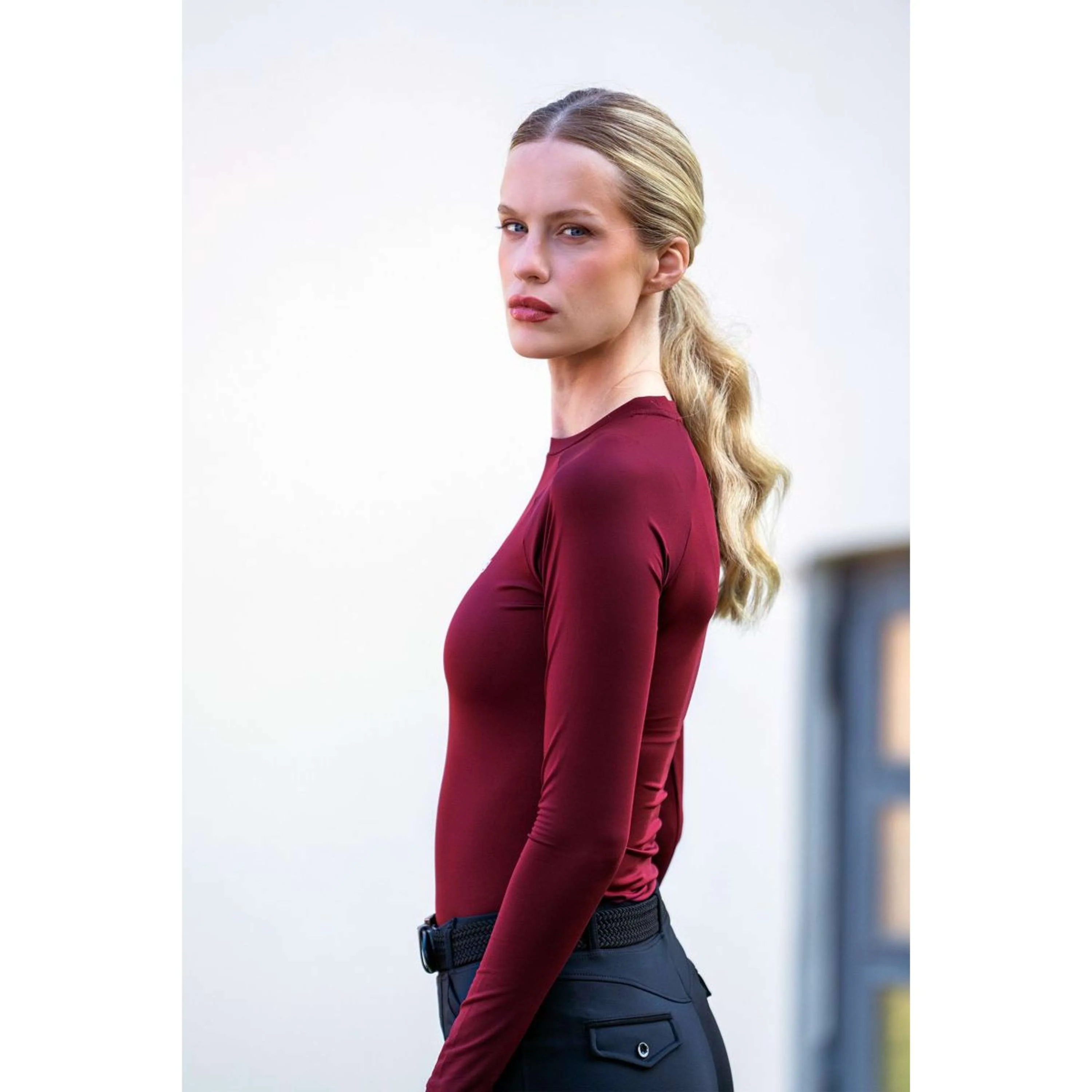 Equestrian Stockholm Chemise Dynamic Bordeaux - Image 5