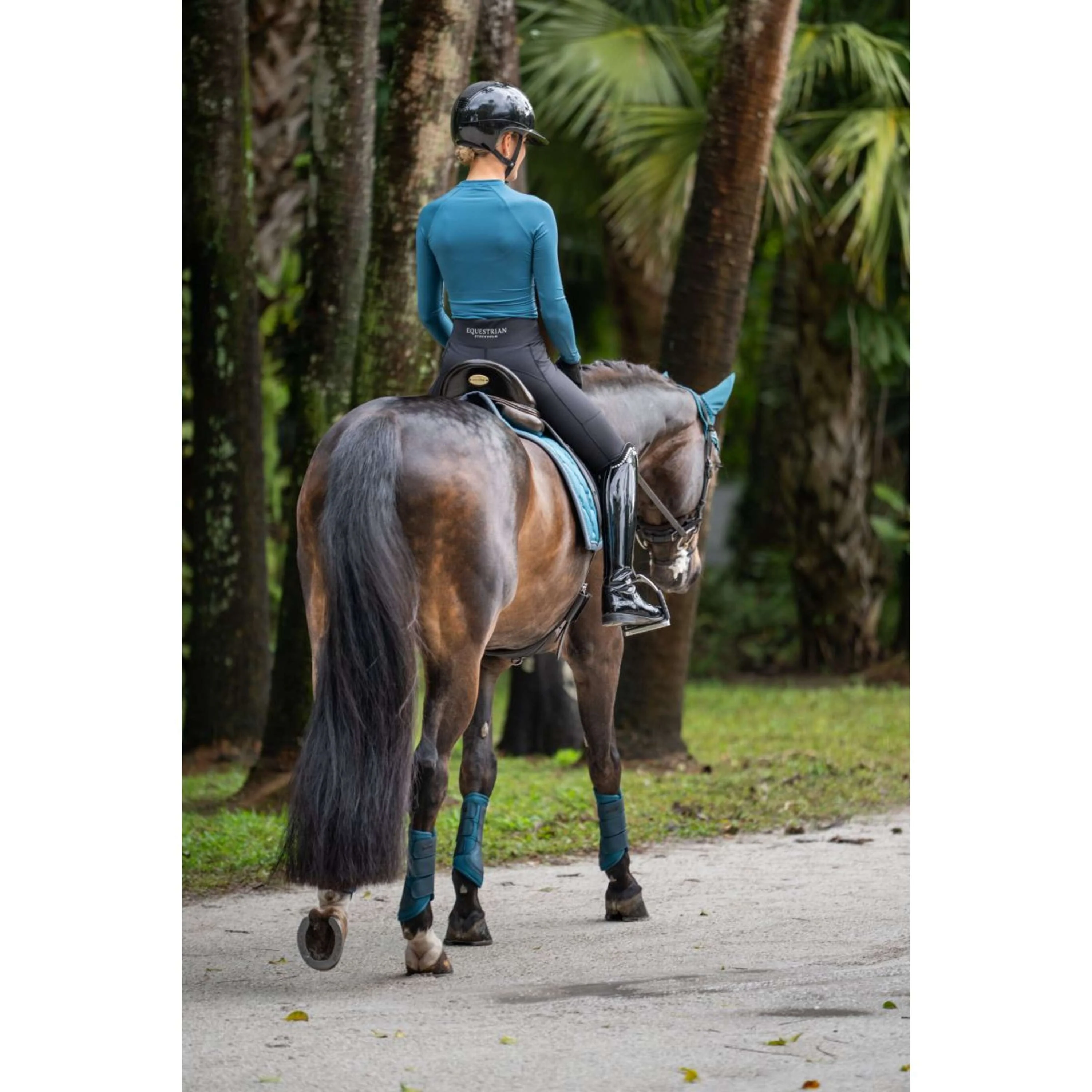 Equestrian Stockholm Chemise Dynamic Deep Teal - Image 3