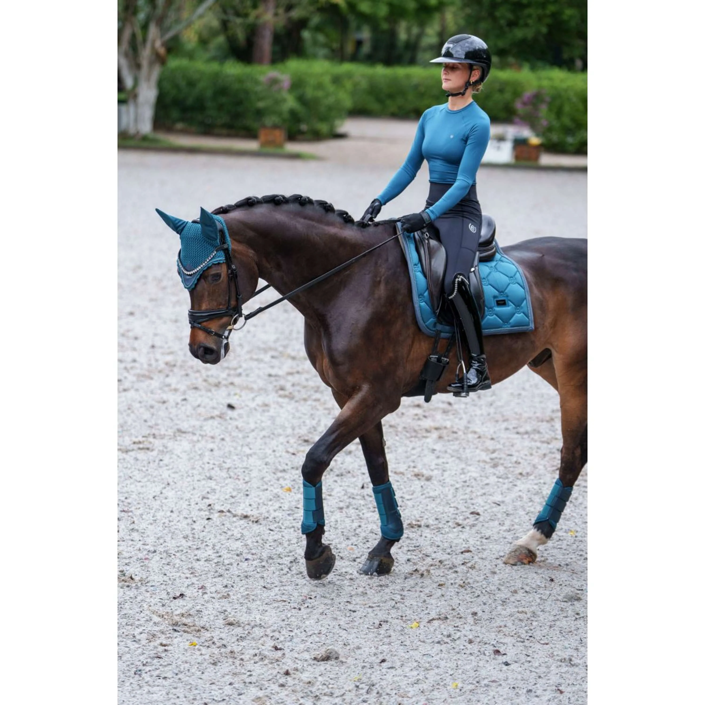 Equestrian Stockholm Chemise Dynamic Deep Teal - Image 4