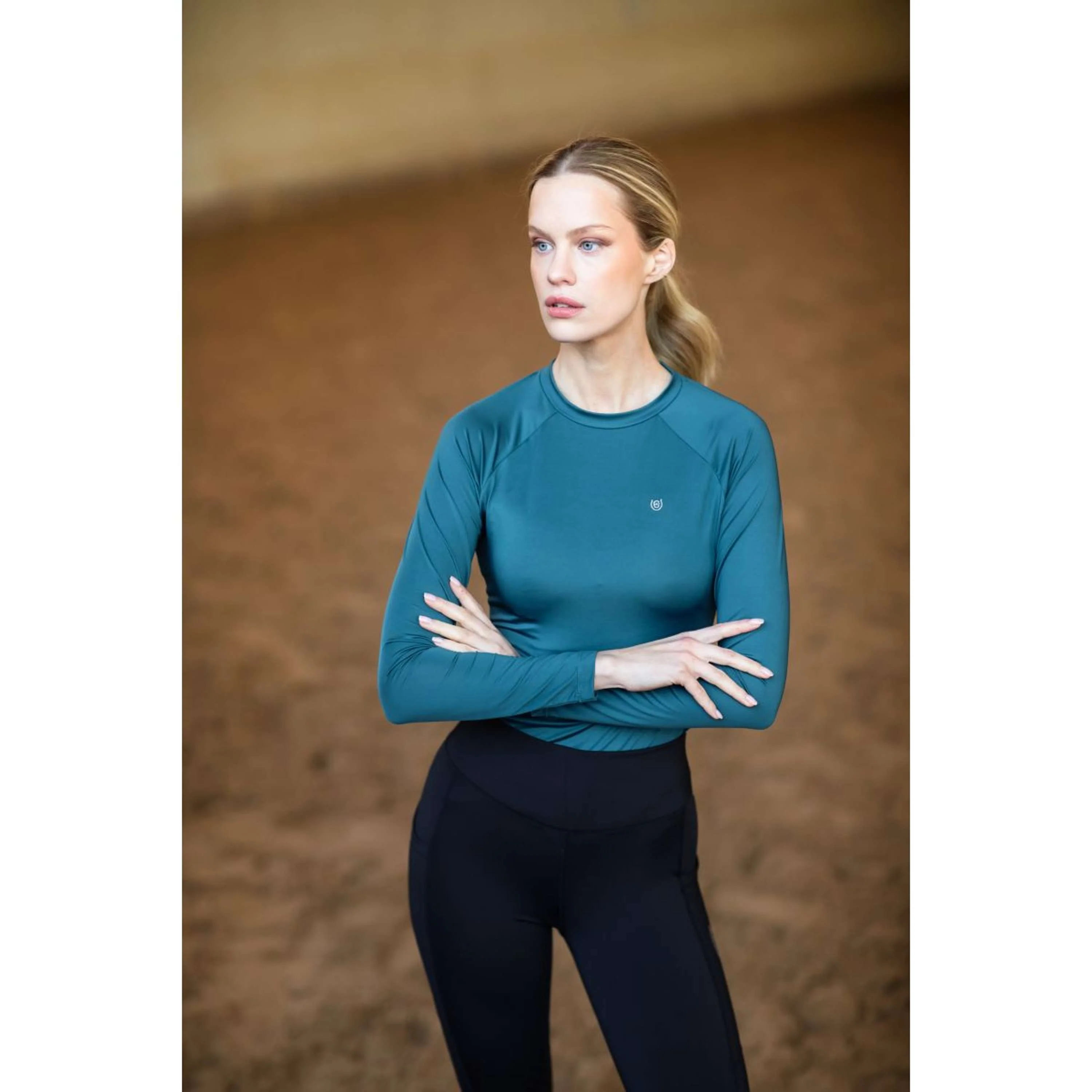 Equestrian Stockholm Chemise Dynamic Deep Teal - Image 8