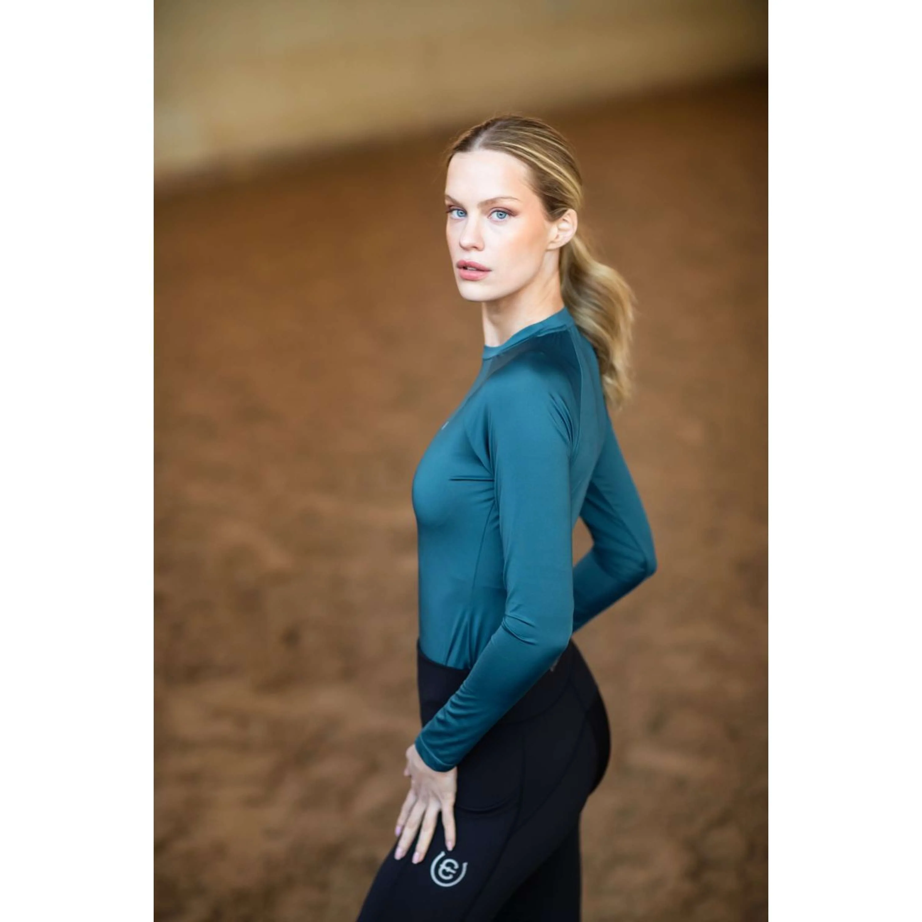 Equestrian Stockholm Chemise Dynamic Deep Teal - Image 9