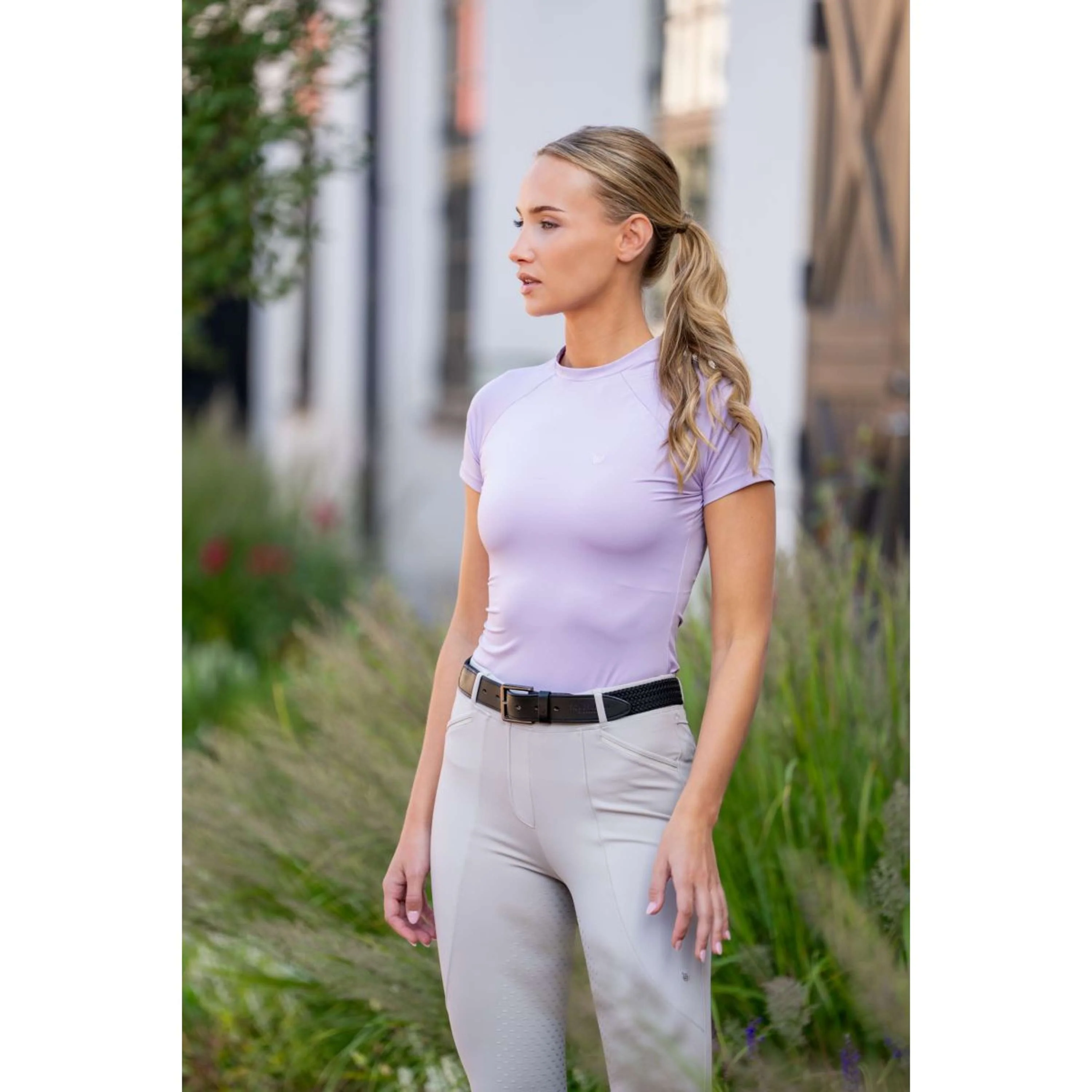 Equestrian Stockholm Chemise Dynamic Short Sleeve Lavande - Image 2
