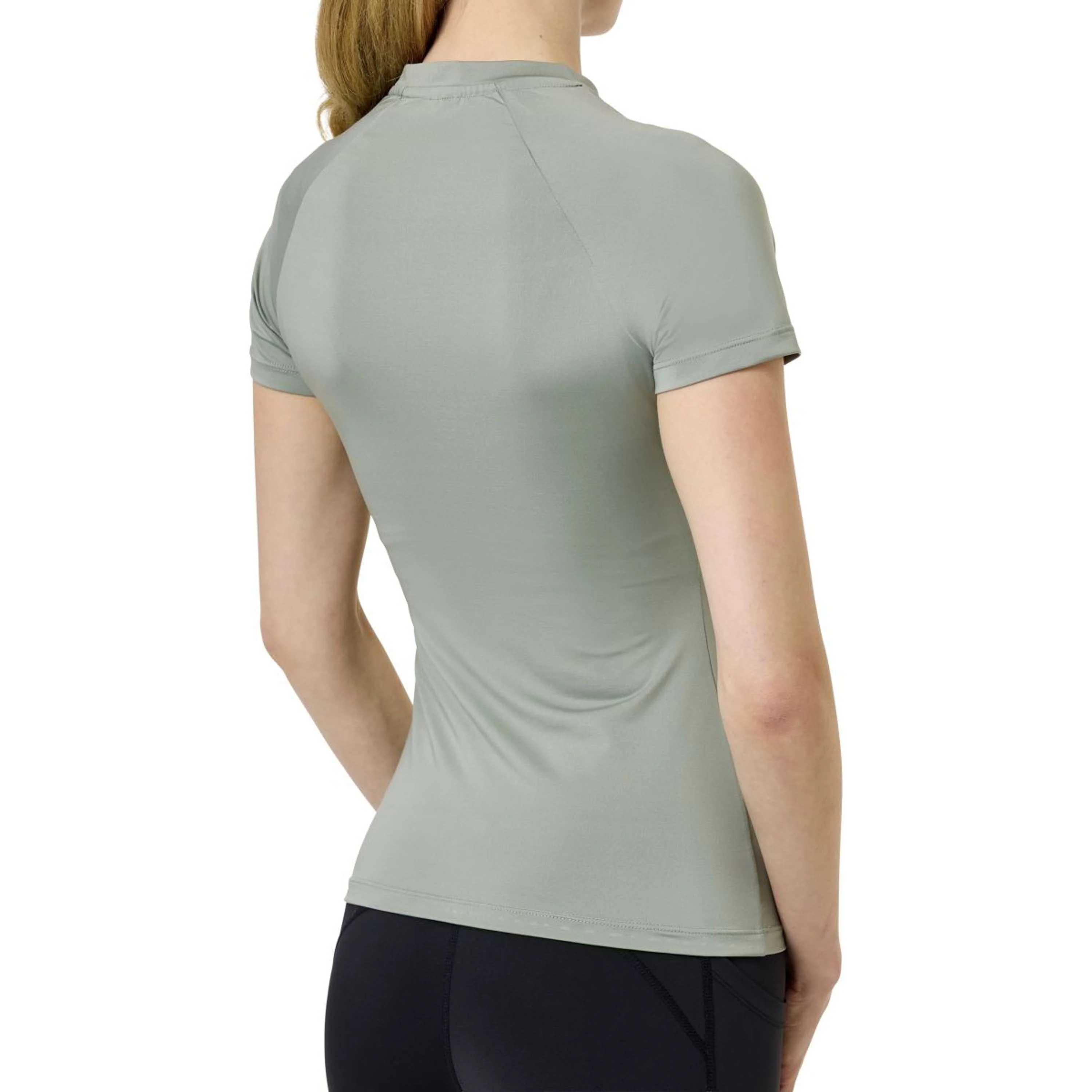 Equestrian Stockholm Chemise Dynamic Short Sleeve Pistachio White - Image 2