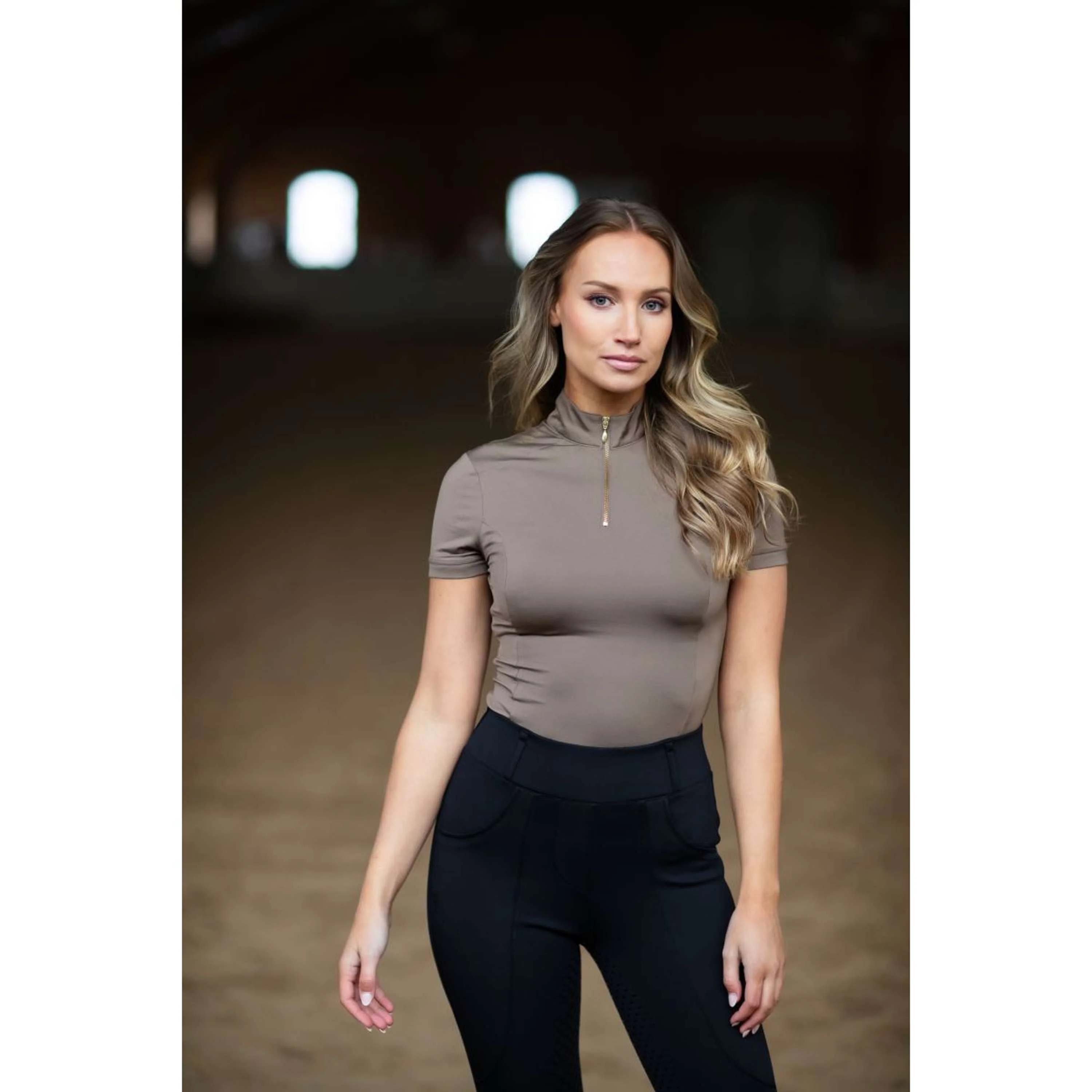 Equestrian Stockholm Chemise UV Protection Champagne - Image 2
