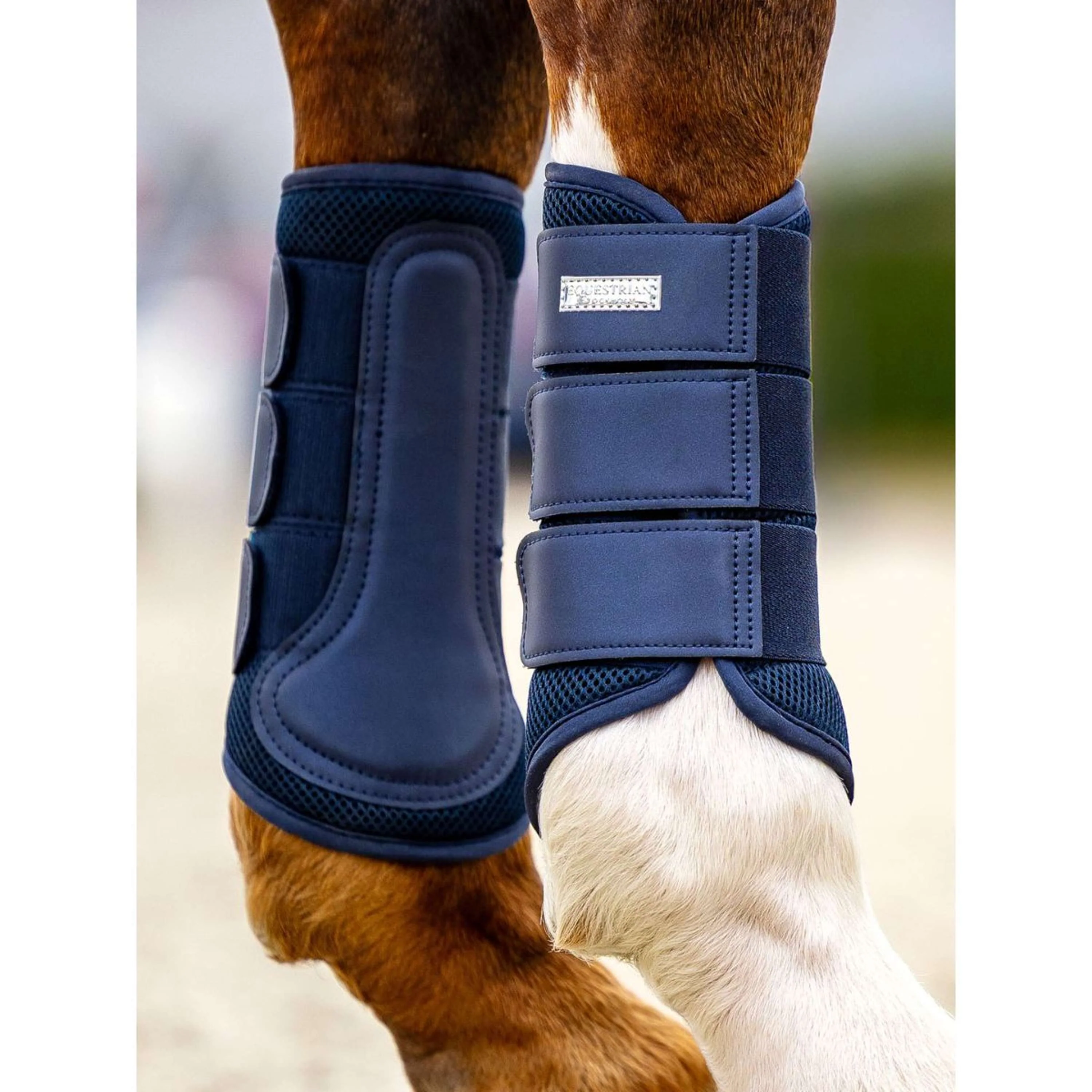 Equestrian Stockholm Guêtres Classic Mesh Midnight Blue - Image 2