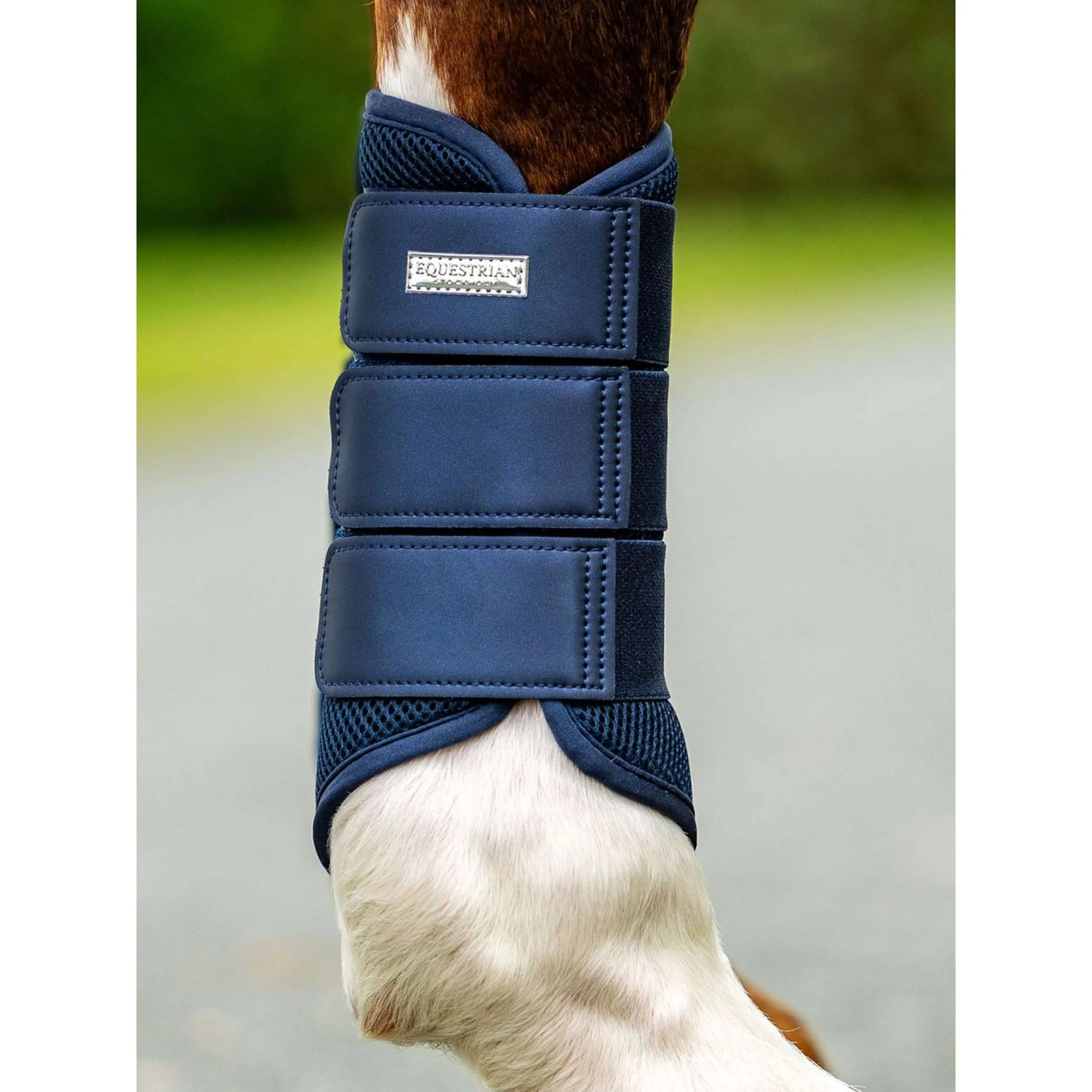 Equestrian Stockholm Guêtres Classic Mesh Midnight Blue - Image 3