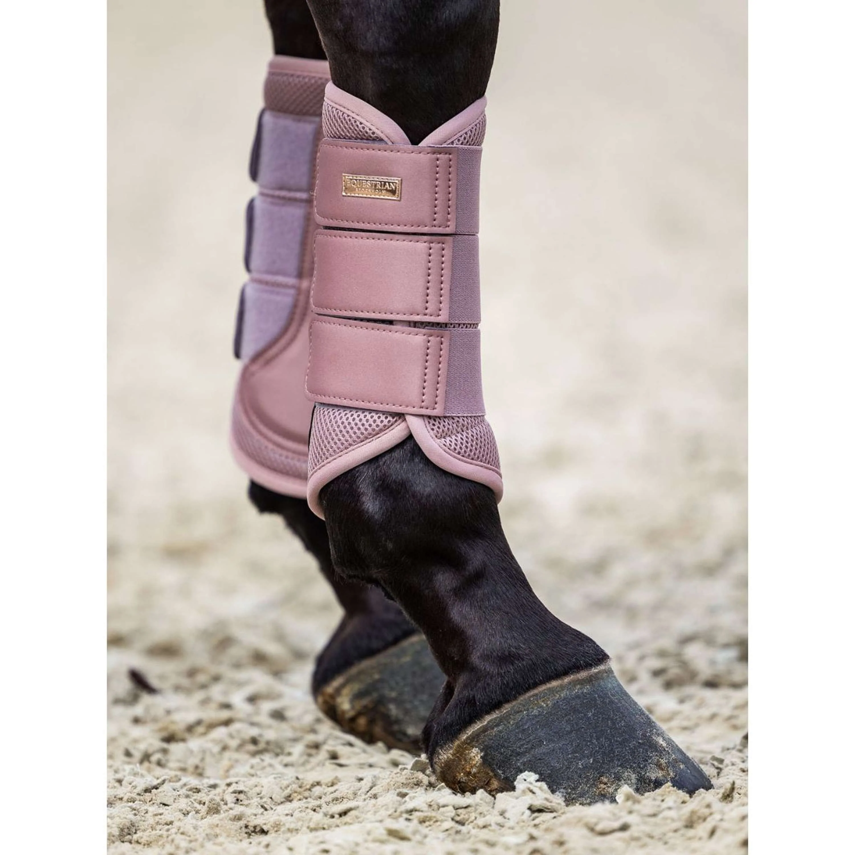 Equestrian Stockholm Guêtres Classic Mesh Rose - Image 2
