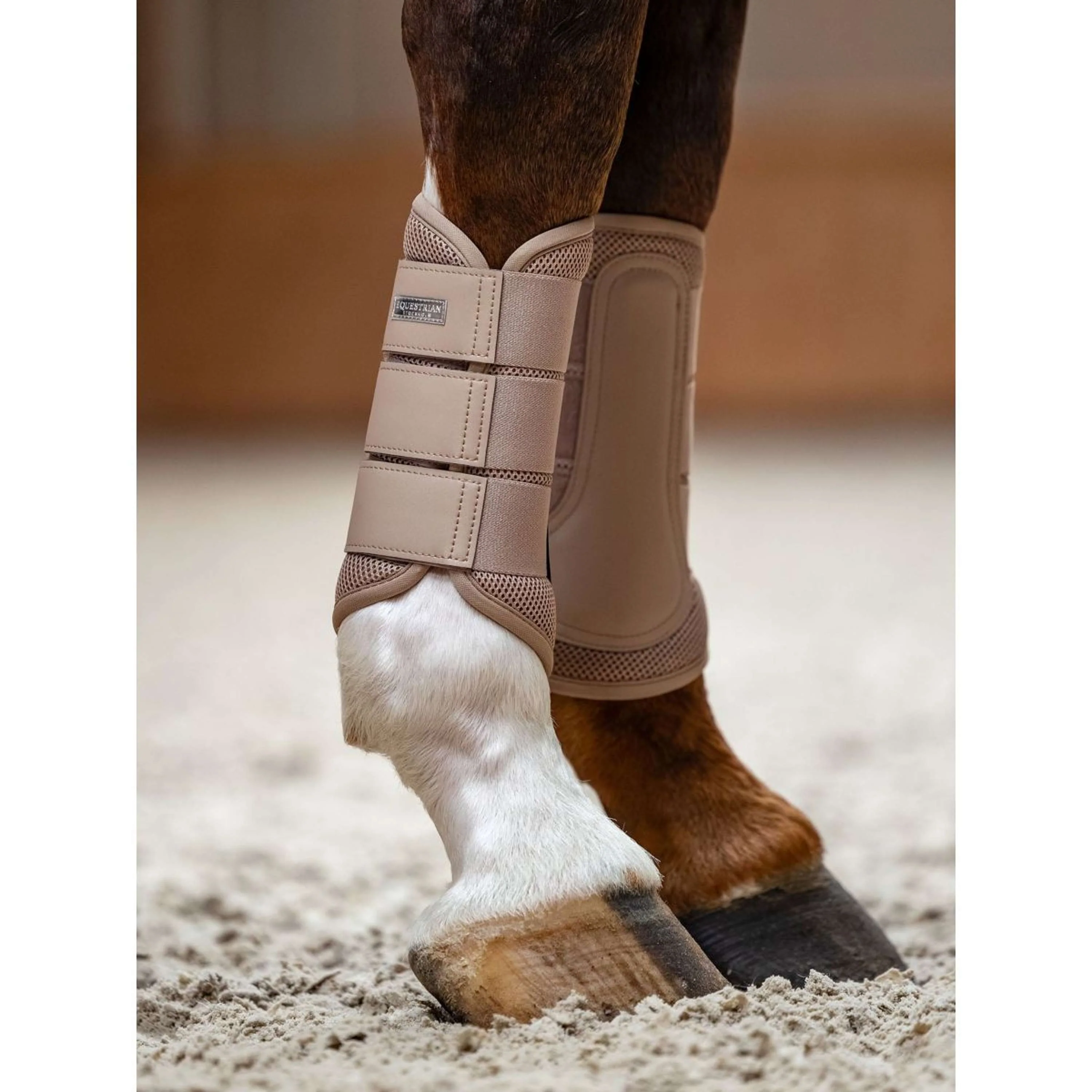 Equestrian Stockholm Guêtres Classic Mesh Sable - Image 2