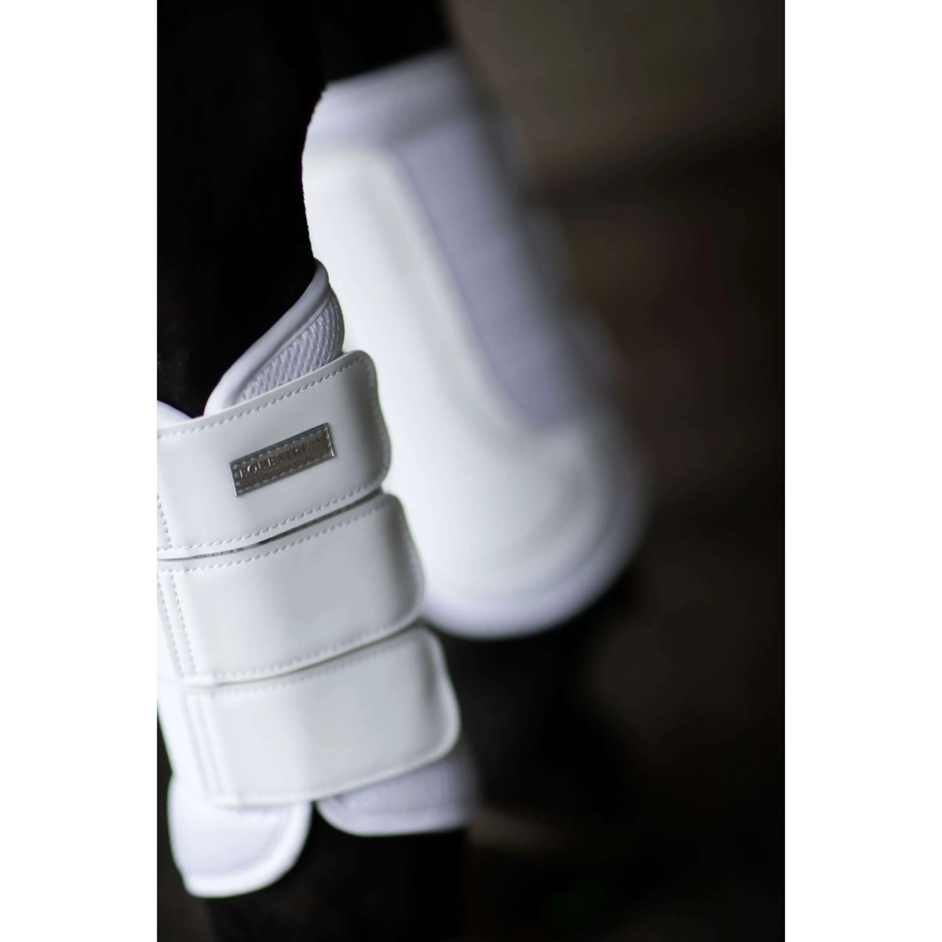 Equestrian Stockholm Guêtres Classic Mesh White Silver - Image 6