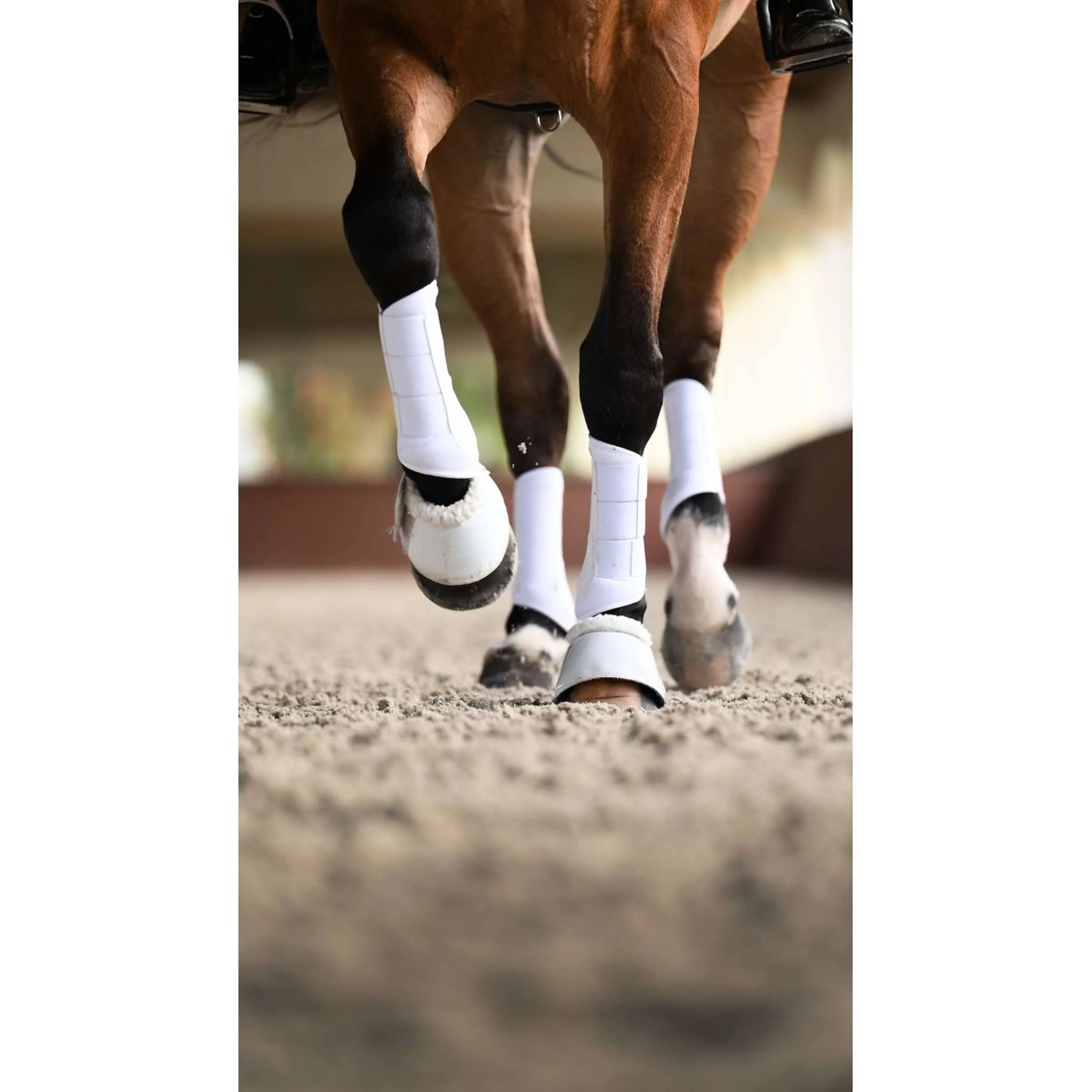 Equestrian Stockholm Guêtres Classic Mesh White Silver - Image 9