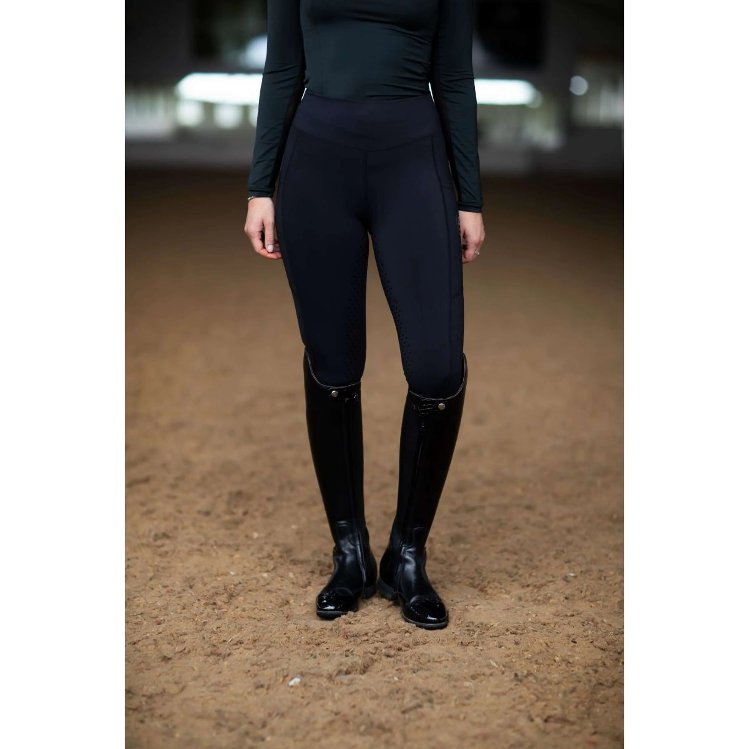Equestrian Stockholm Legging d'Équitation Movement Dressage All Black - Image 2