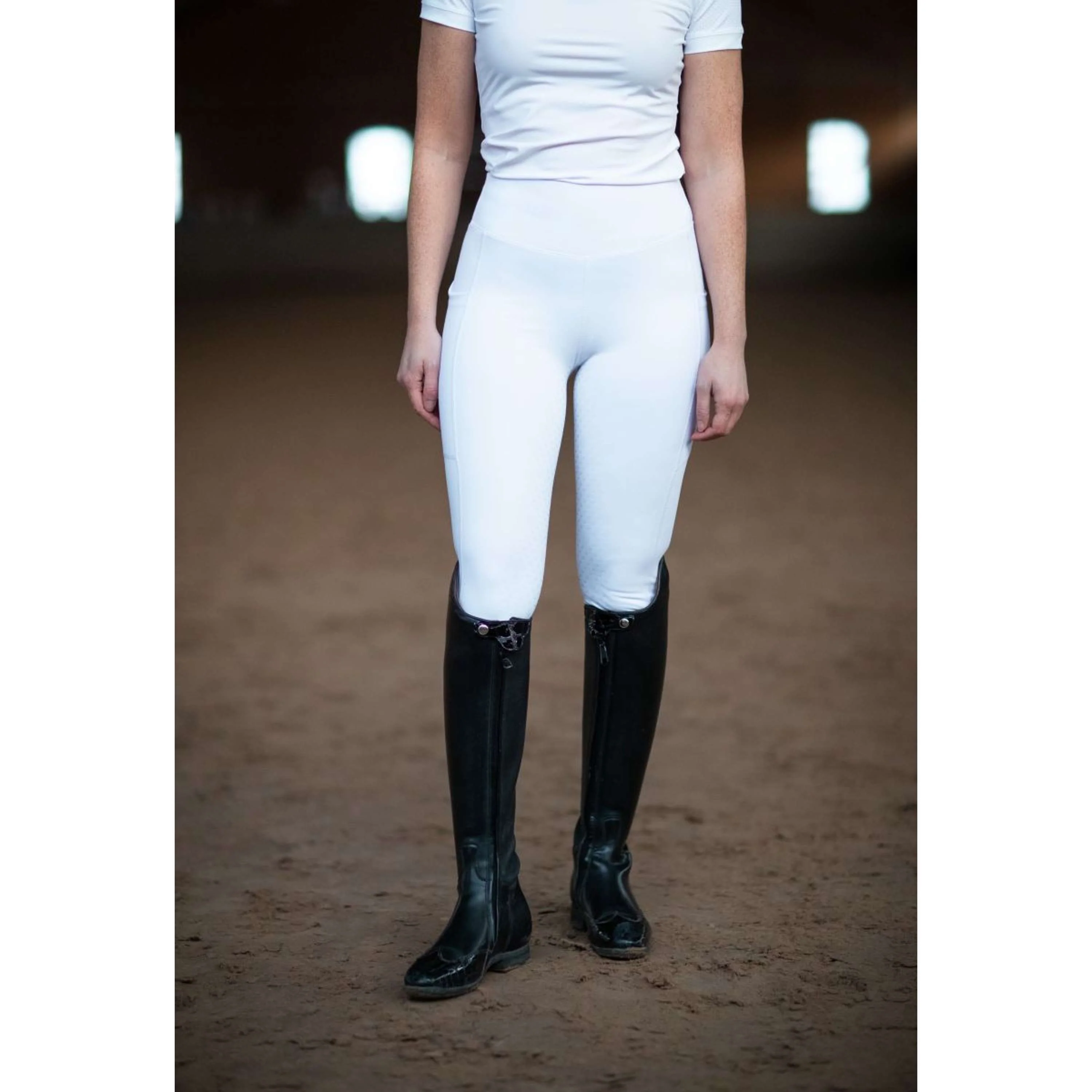 Equestrian Stockholm Legging d'Équitation Movement Dressage Blanc - Image 2