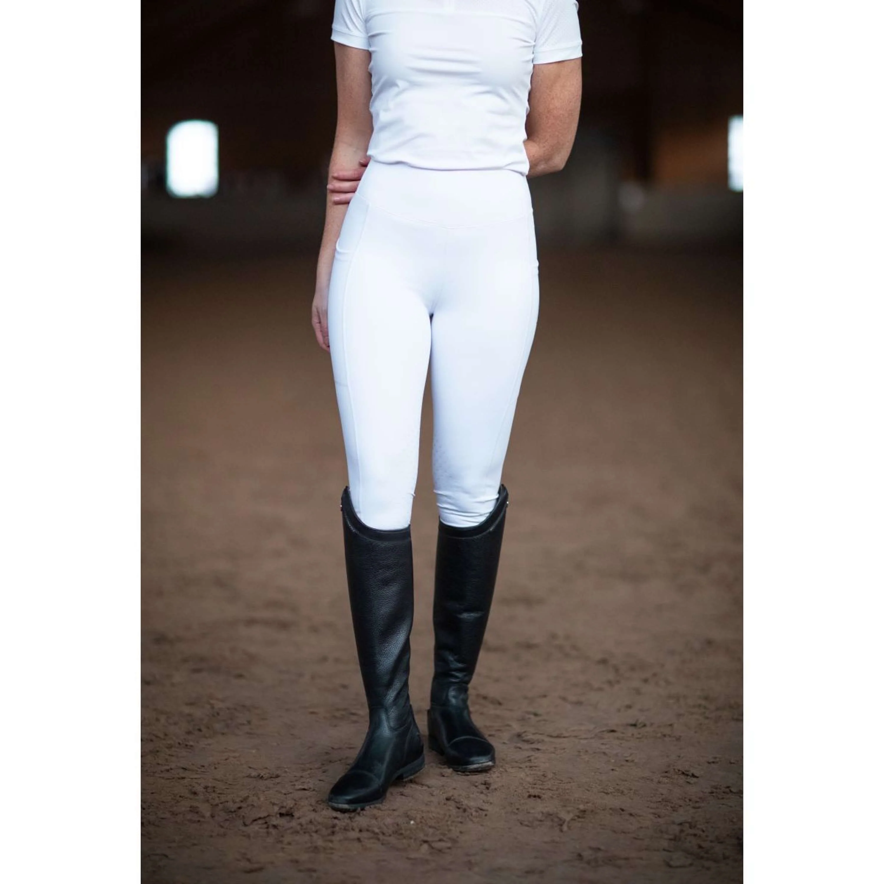 Equestrian Stockholm Legging d'Équitation Movement Jump Blanc - Image 5