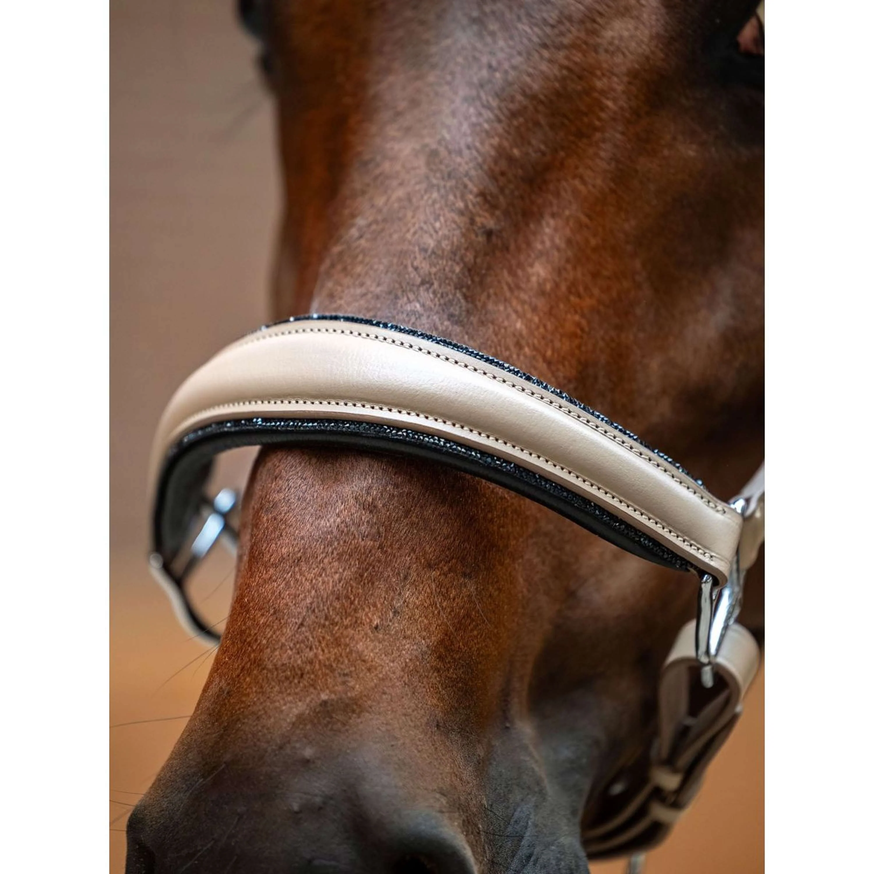 Equestrian Stockholm Licol Glimmer Leather Anatomic Sable - Image 4