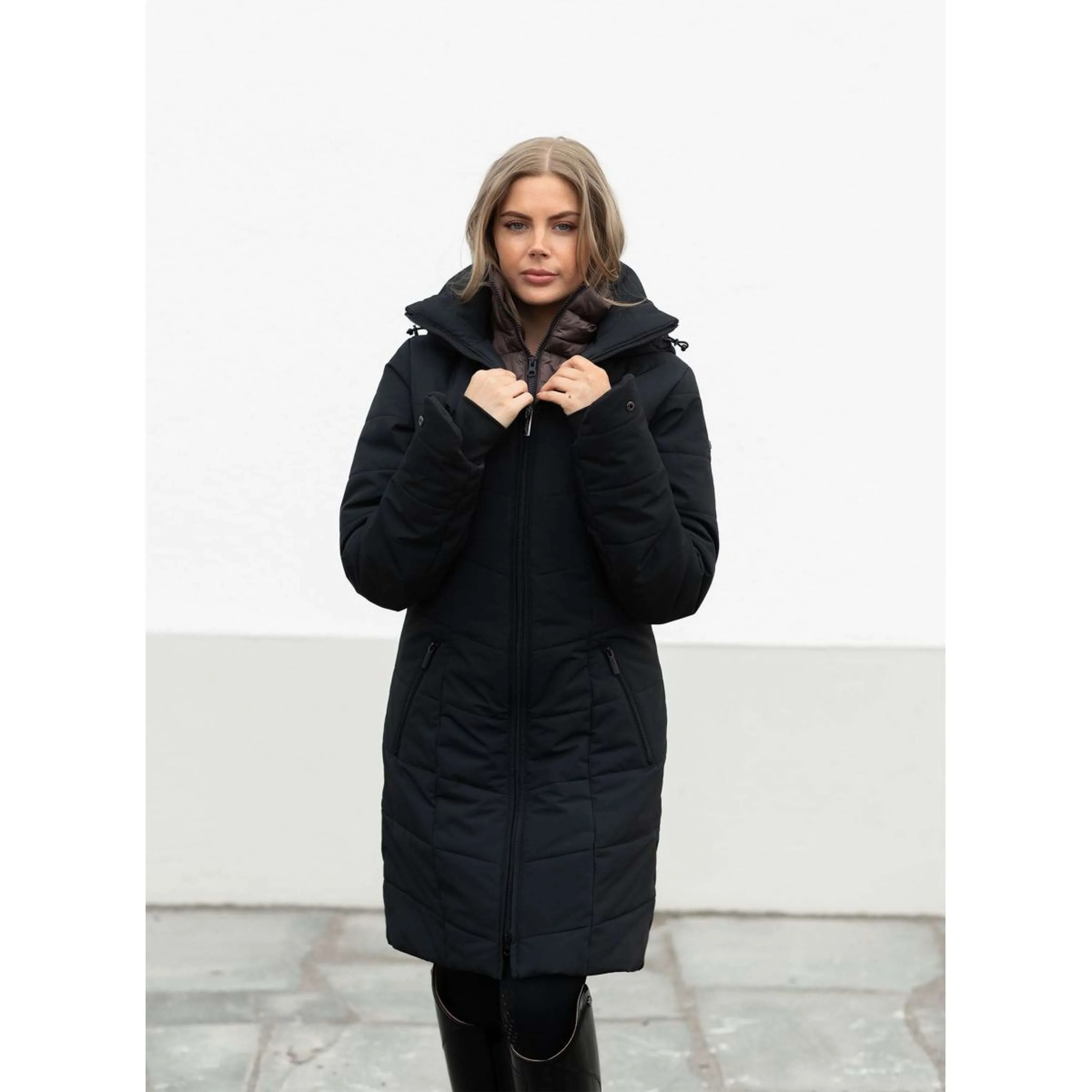 Equestrian Stockholm Manteau d'Hiver Denali Black Mocha - Image 7