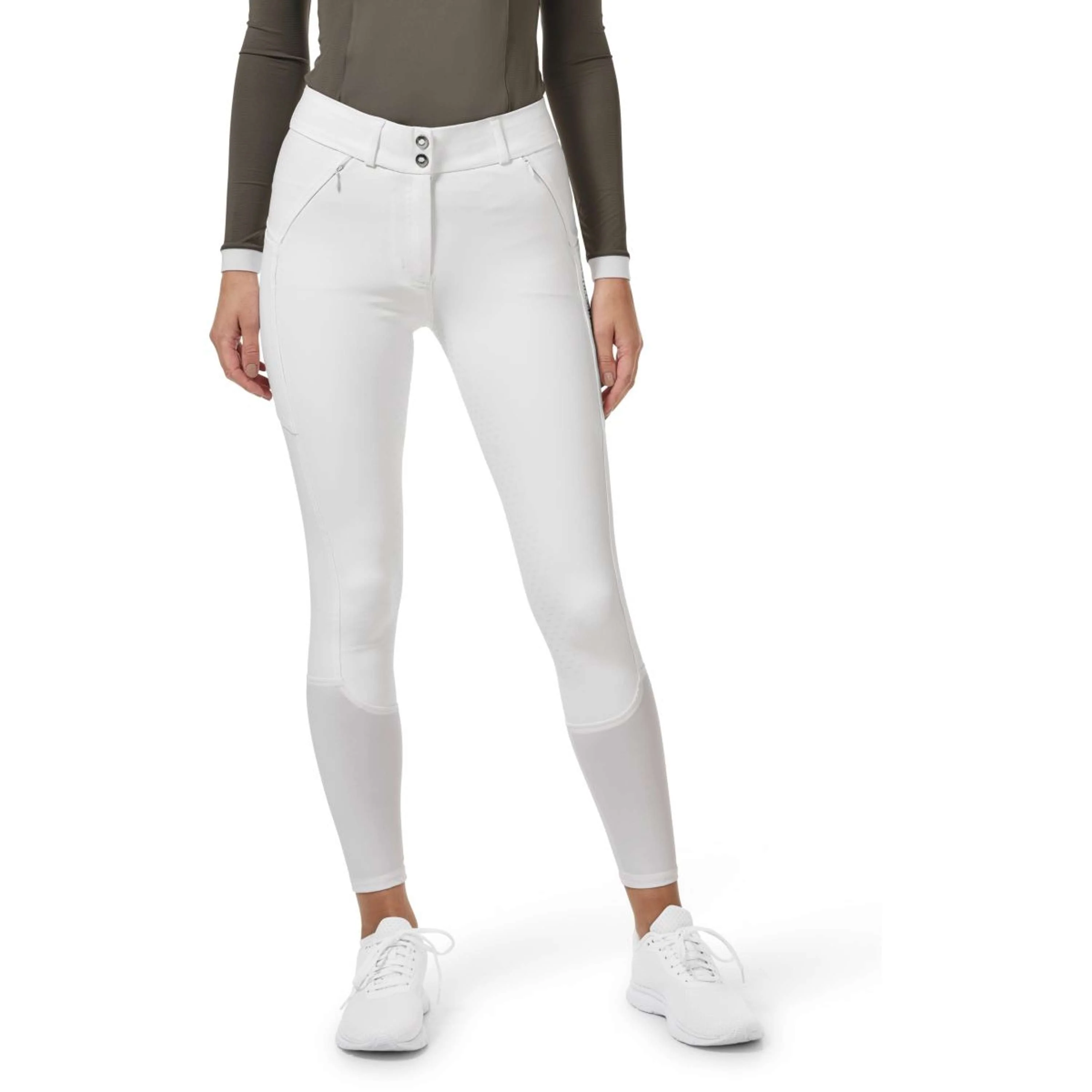 Equestrian Stockholm Pantalon d'Équitation Elite Dressage Blanc - Image 5