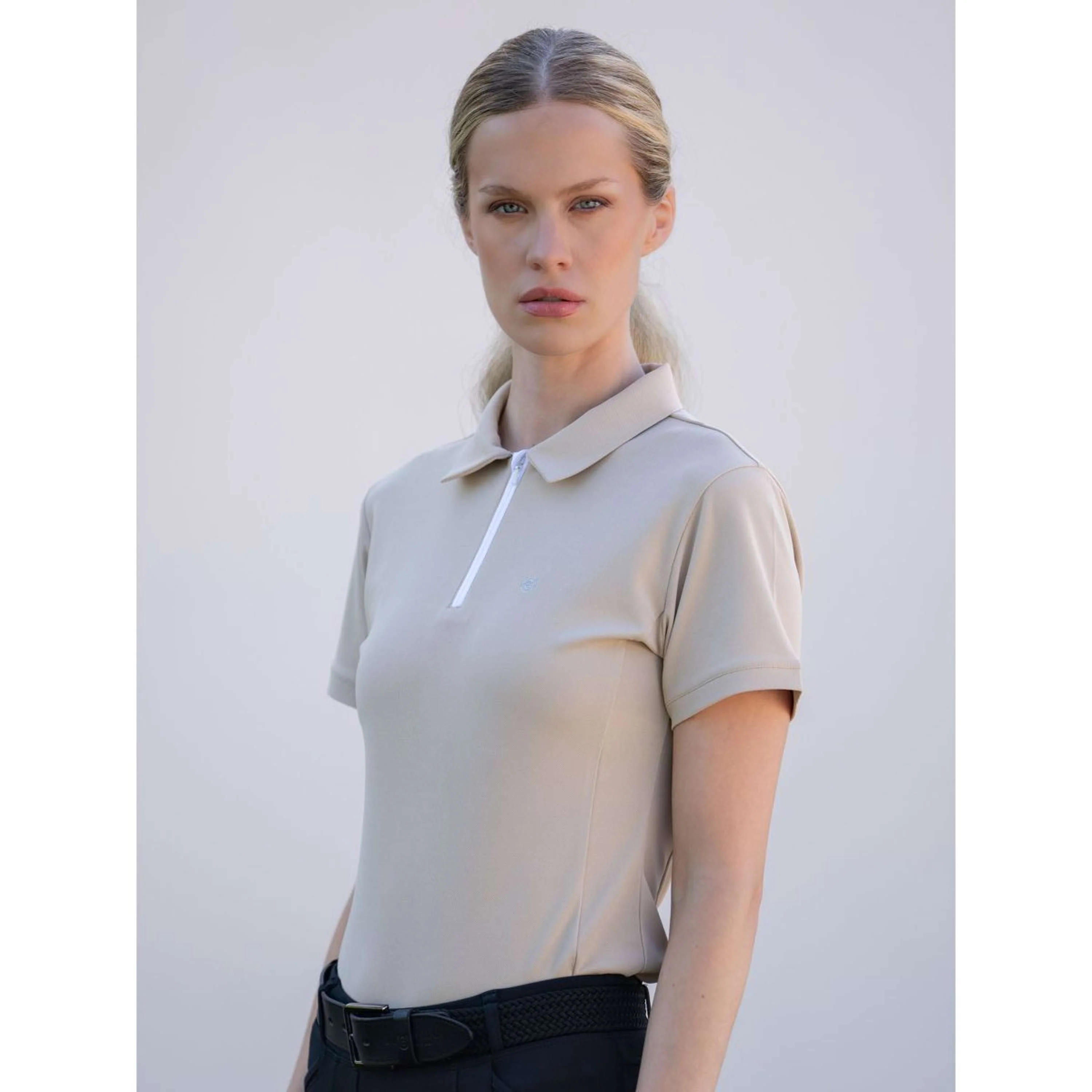 Equestrian Stockholm Polo Zip Sable - Image 2