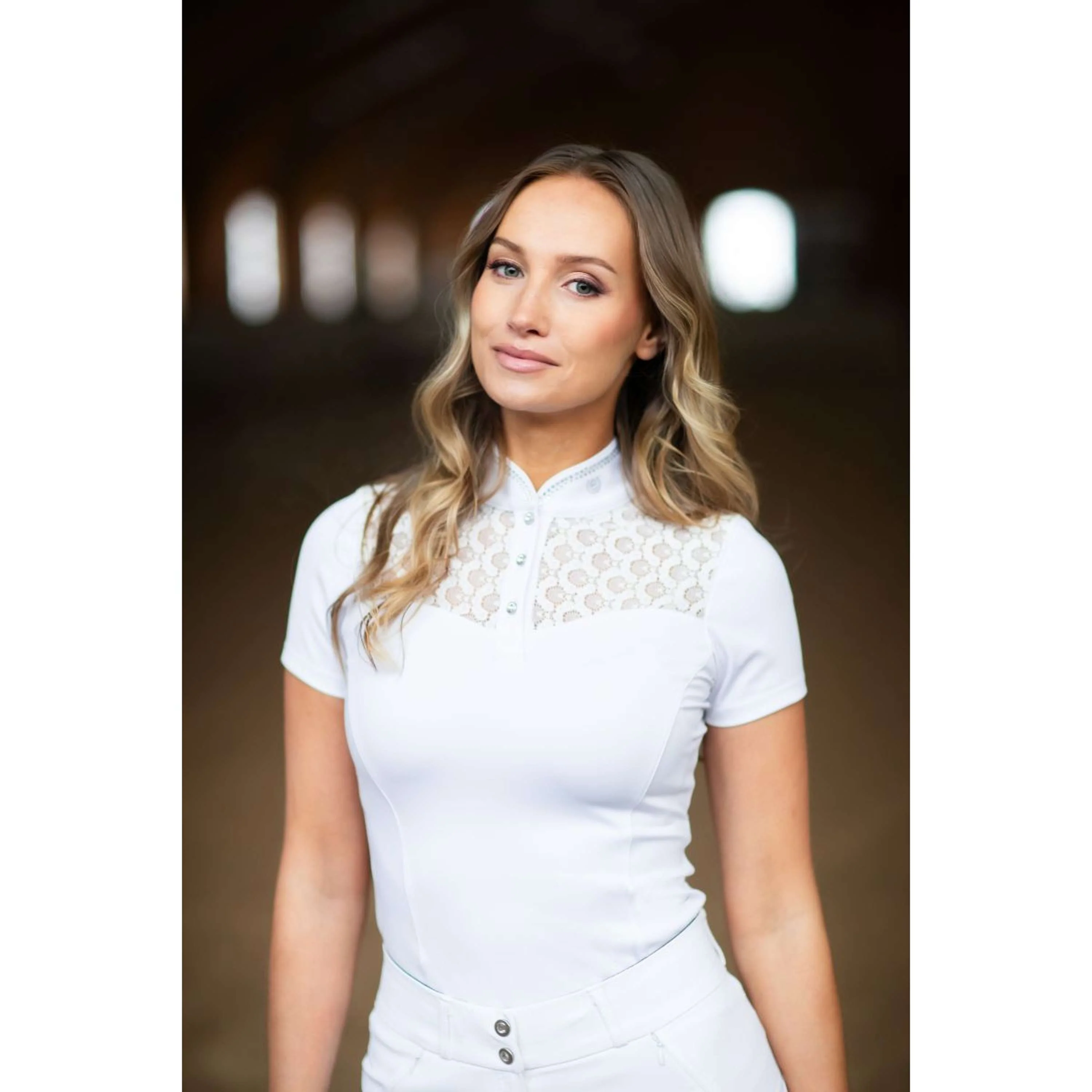 Equestrian Stockholm T-shirt de Concours Crystal Champion Blanc - Image 2