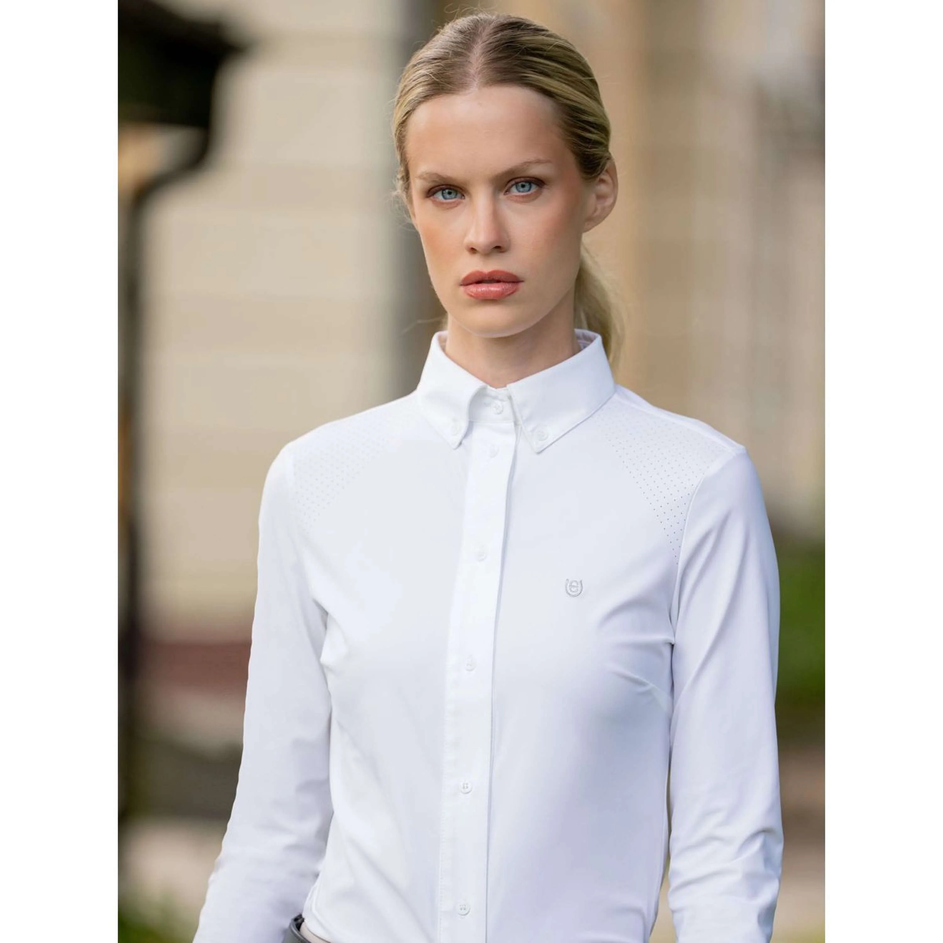 Equestrian Stockholm T-shirt de Concours Performance Blanc - Image 2